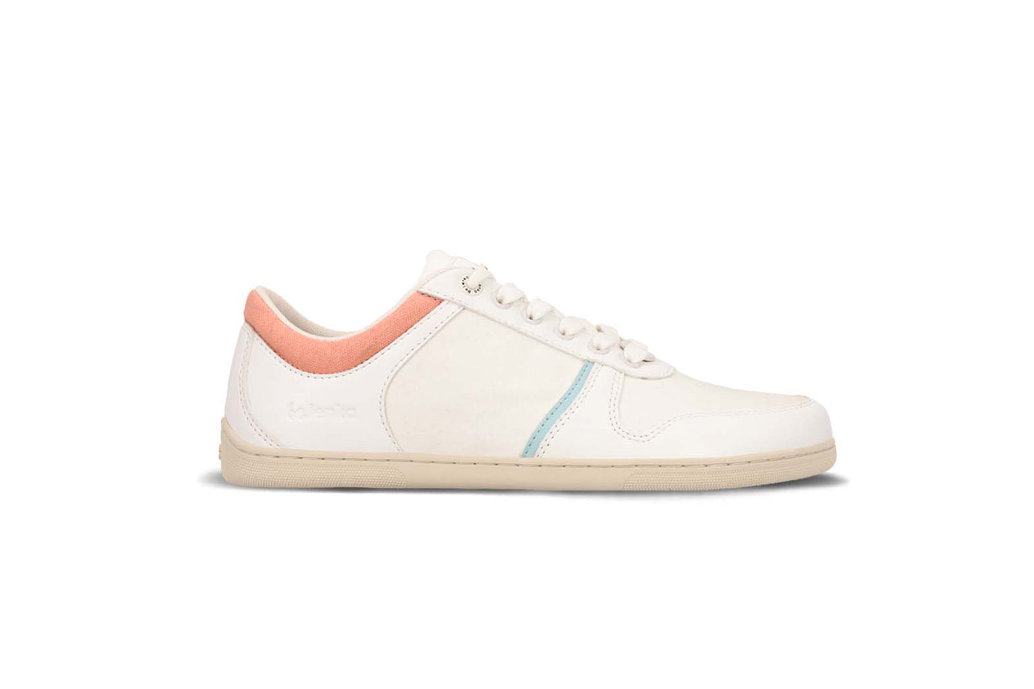 Barefoot Sneakers for Women - Be Lenka Echo Vegan Shoes in White & Cotton Candy | Minimalist Running, Walking & Gym Workouts