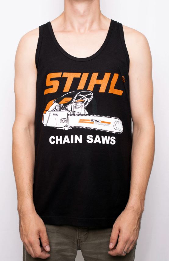 STIHL Chainsaw Tank Top for Men & Women - Durable Cotton Work Shirt for Outdoor Activities, Woodcutting, and DIY Projects