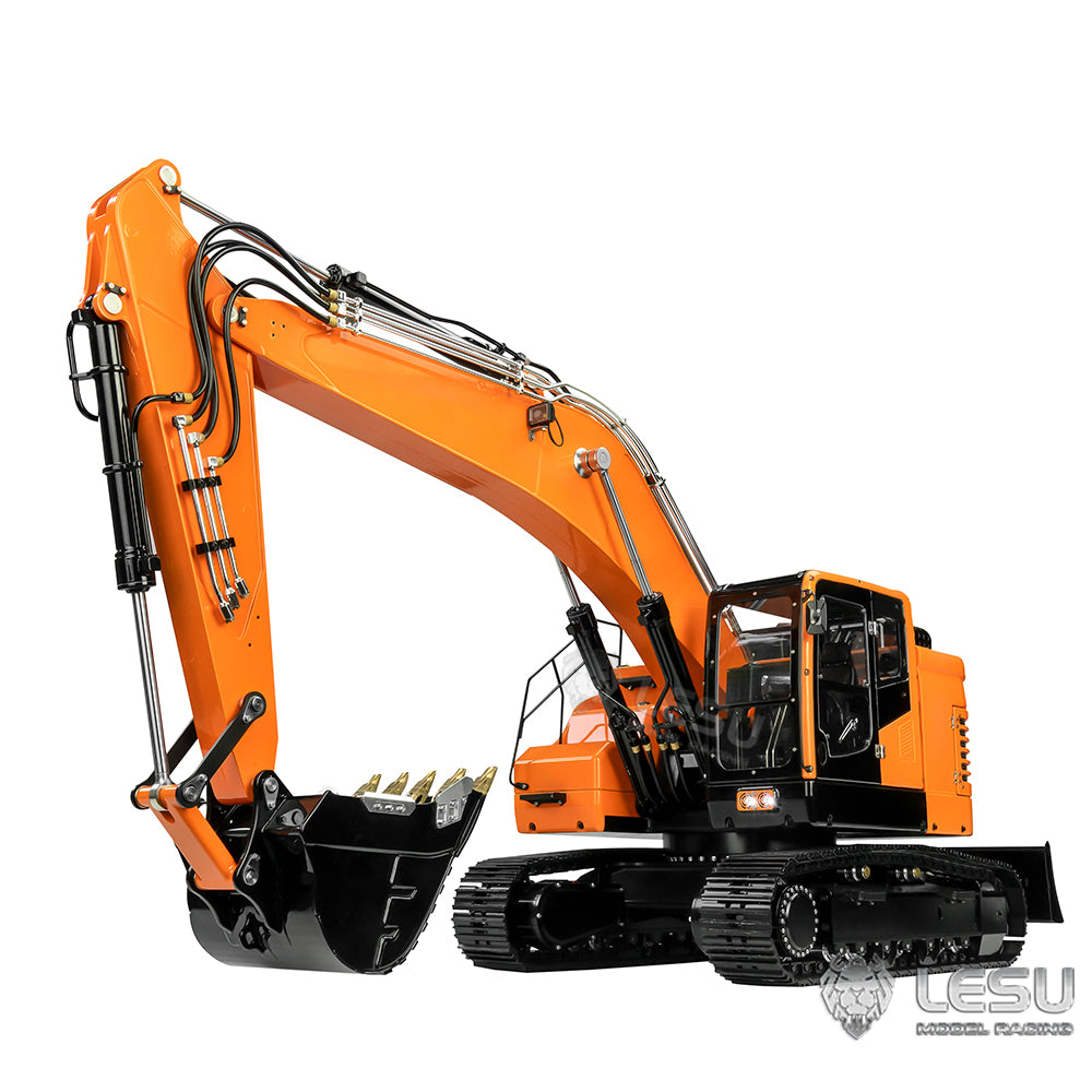 1/14 Scale Metal LESU RC Hydraulic Excavator ET26B - 2 Arms Remote Controlled Digger DIY Assembly Model for Construction Simulation & Hobby Collectors - Perfect for RC Enthusiasts, Construction Toy Lovers, and DIY Model Builders