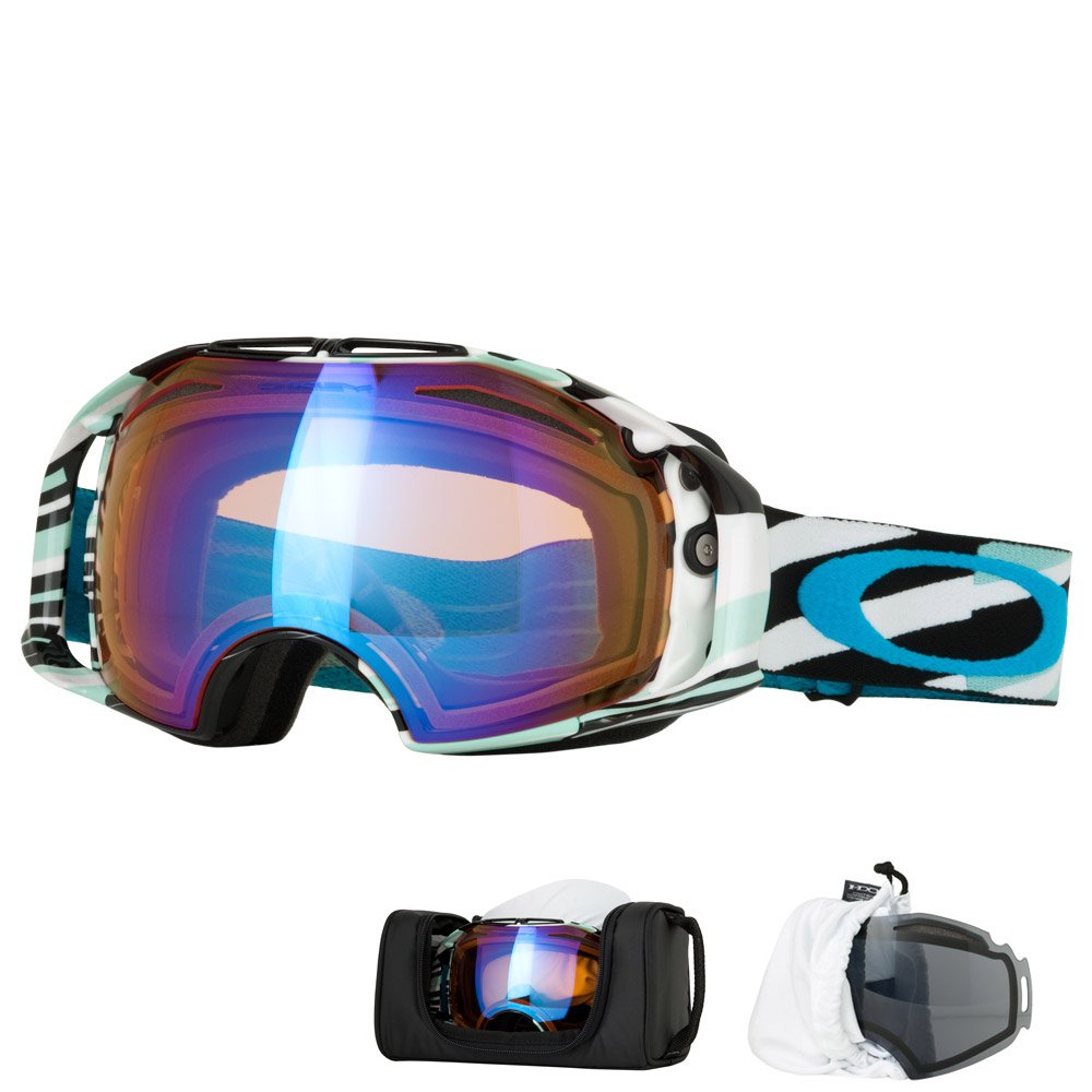 Oakley Men's Airbrake MX Goggles - Durable, Anti-Fog Snow & Motocross Goggles for Men - Perfect for Skiing, Snowboarding & Off-Road Riding