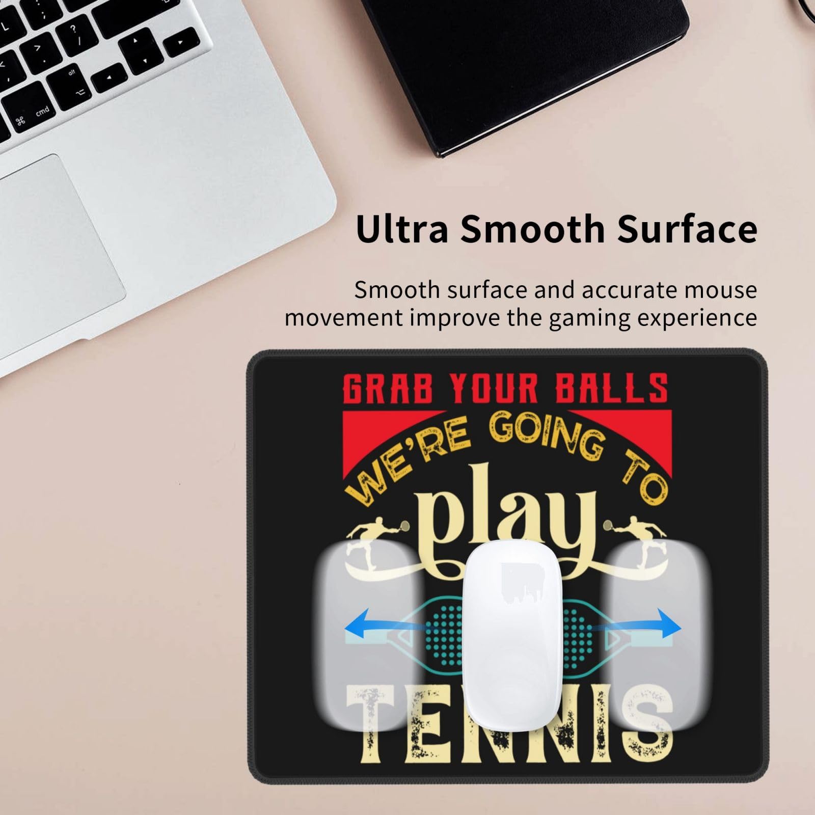 SIYTUAU Professional Tennis Player Mouse Pad - Waterproof, Non-Slip Rubber Gaming Mousepad (10x12 inches) for Laptop, Office & PC Use - Perfect for Work, Gaming & Sports Enthusiasts