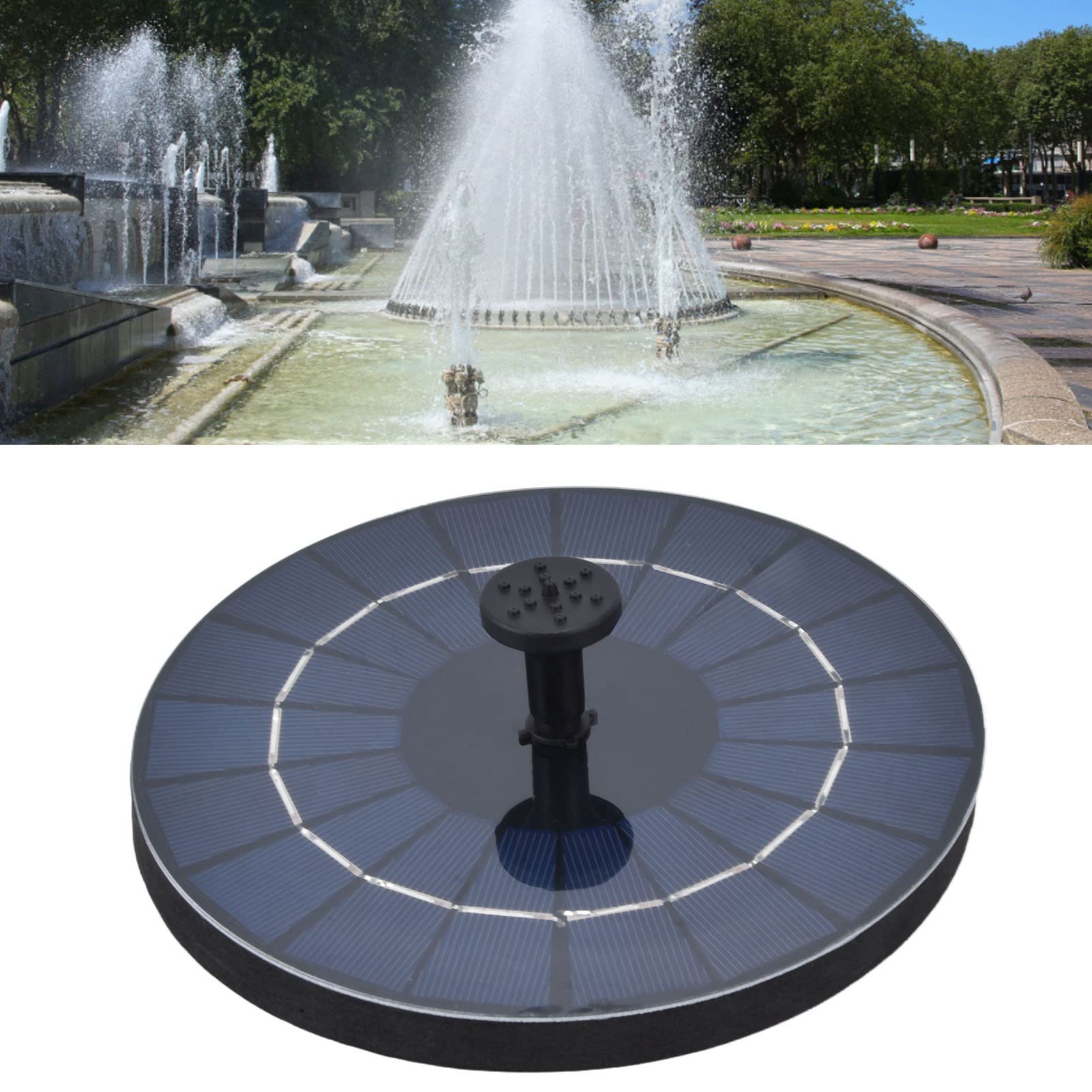 Solar Fountain Pump 9V 3.5W IP68 Waterproof - Outdoor Solar Powered Water Fountain for Garden, Pond, Bird Bath & Yard Decoration