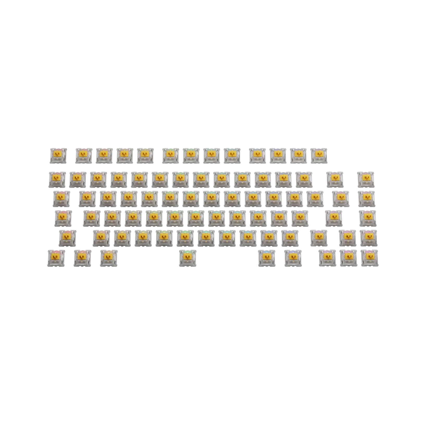 Glorious Panda Silent MX 75 Mechanical Keyboard Switches - Tactile & Quiet for Gaming, Typing & Office Work (ANSI Layout)