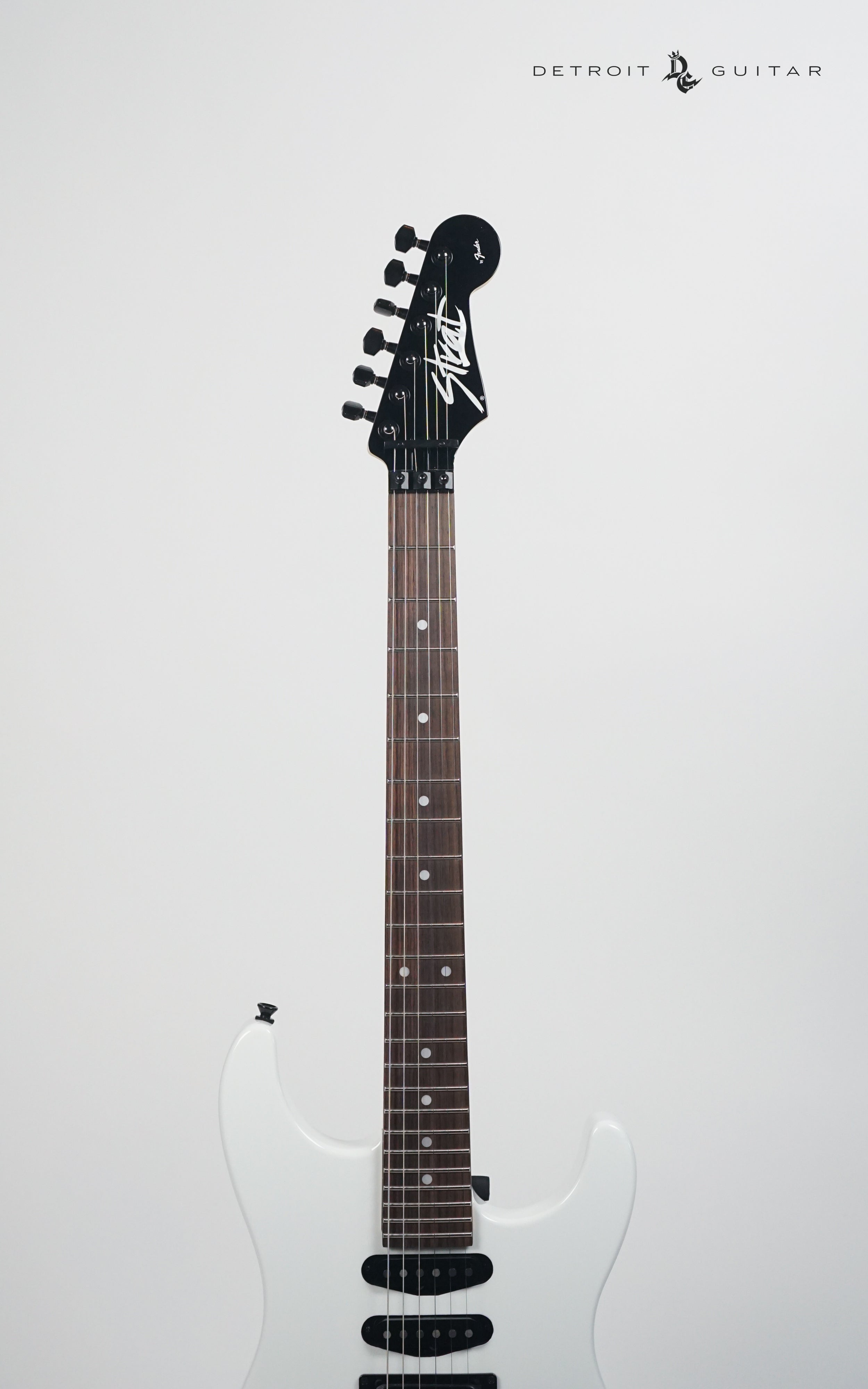 Fender Limited Edition HM Strat Reissue Electric Guitar - Bright White Finish with Gig Bag | Perfect for Rock, Blues & Stage Performances