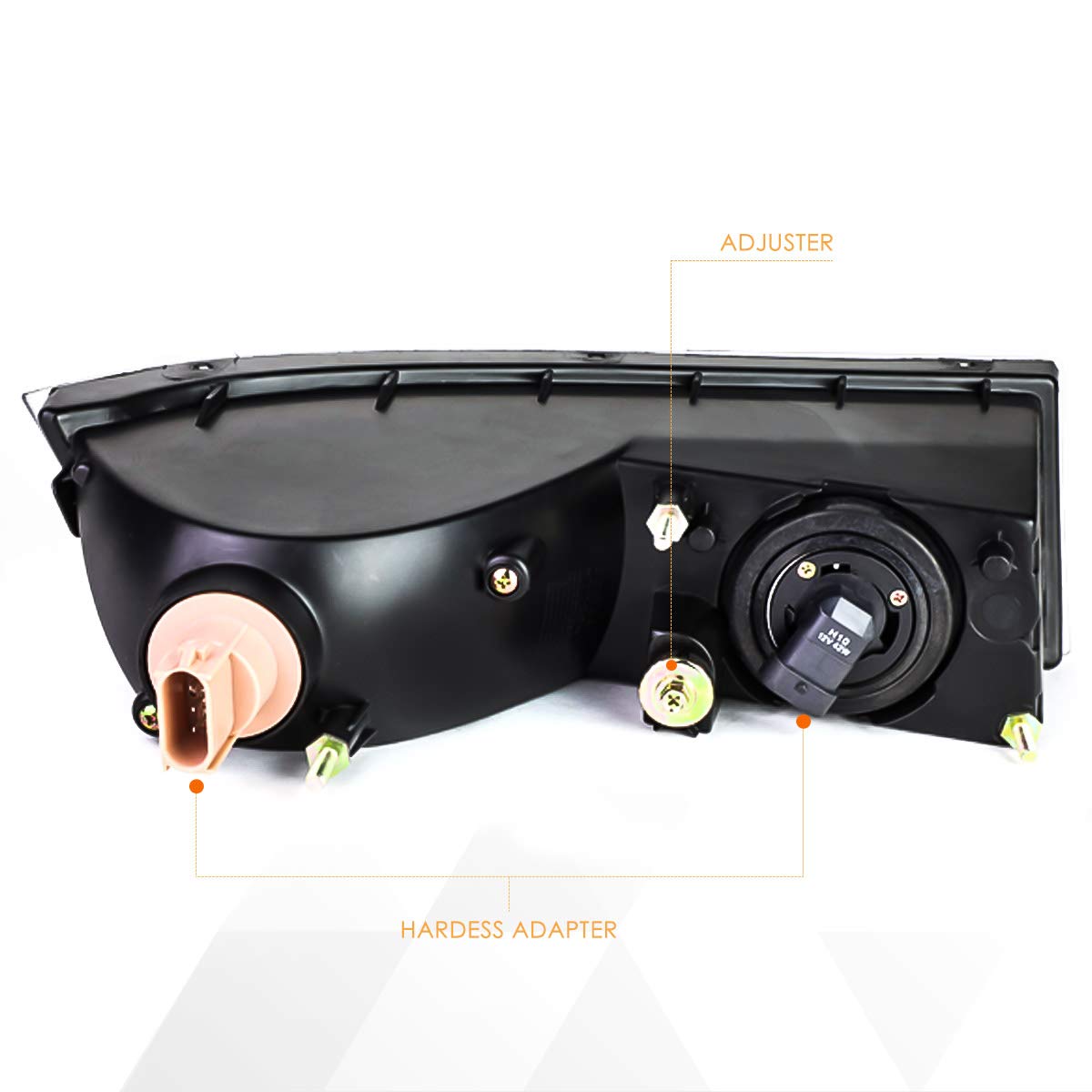 07-14 Cadillac Escalade ESV/EXT Front Bumper Fog Lights Kit with Clear Lens & Bezels - Perfect for Night Driving & Off-Road Adventures