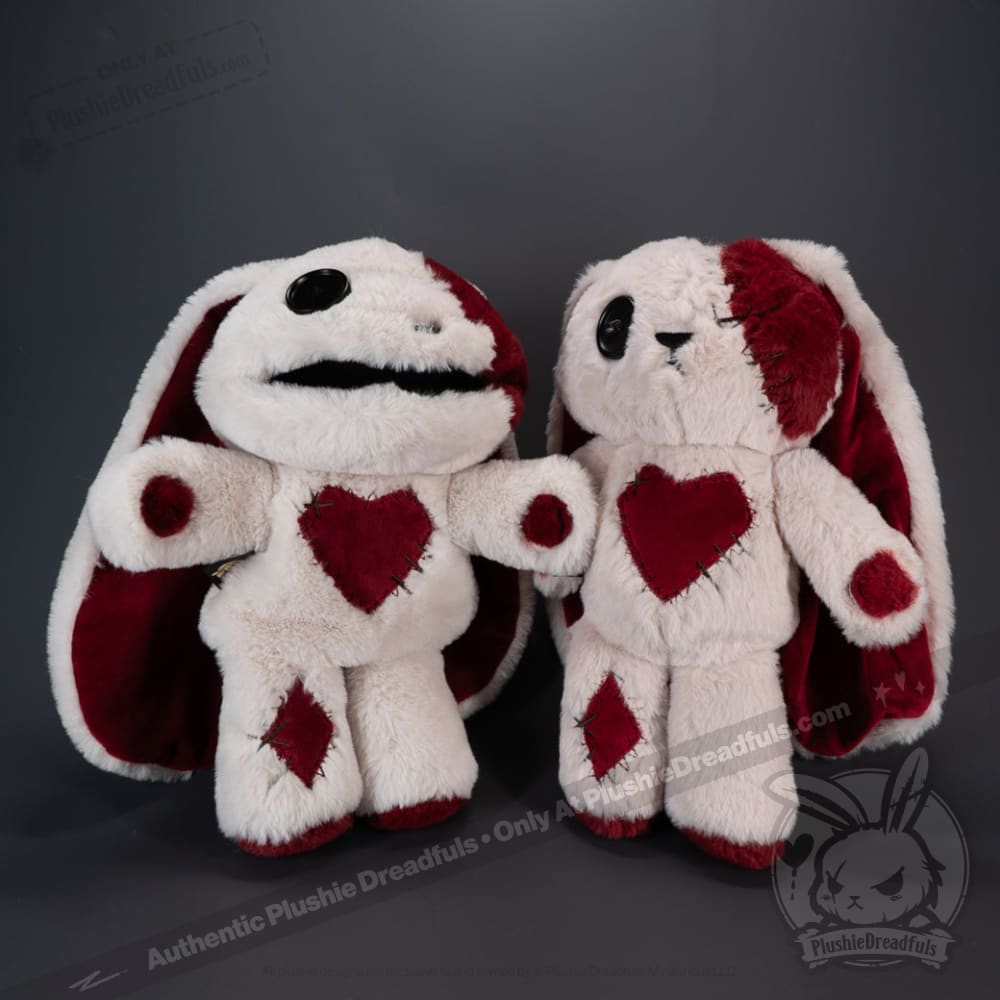 Plushie Dreadfuls Love Rabbit Plush Puppet - Soft Stuffed Animal Toy for Kids & Adults, Perfect for Cuddling, Gifts, and Home Decor