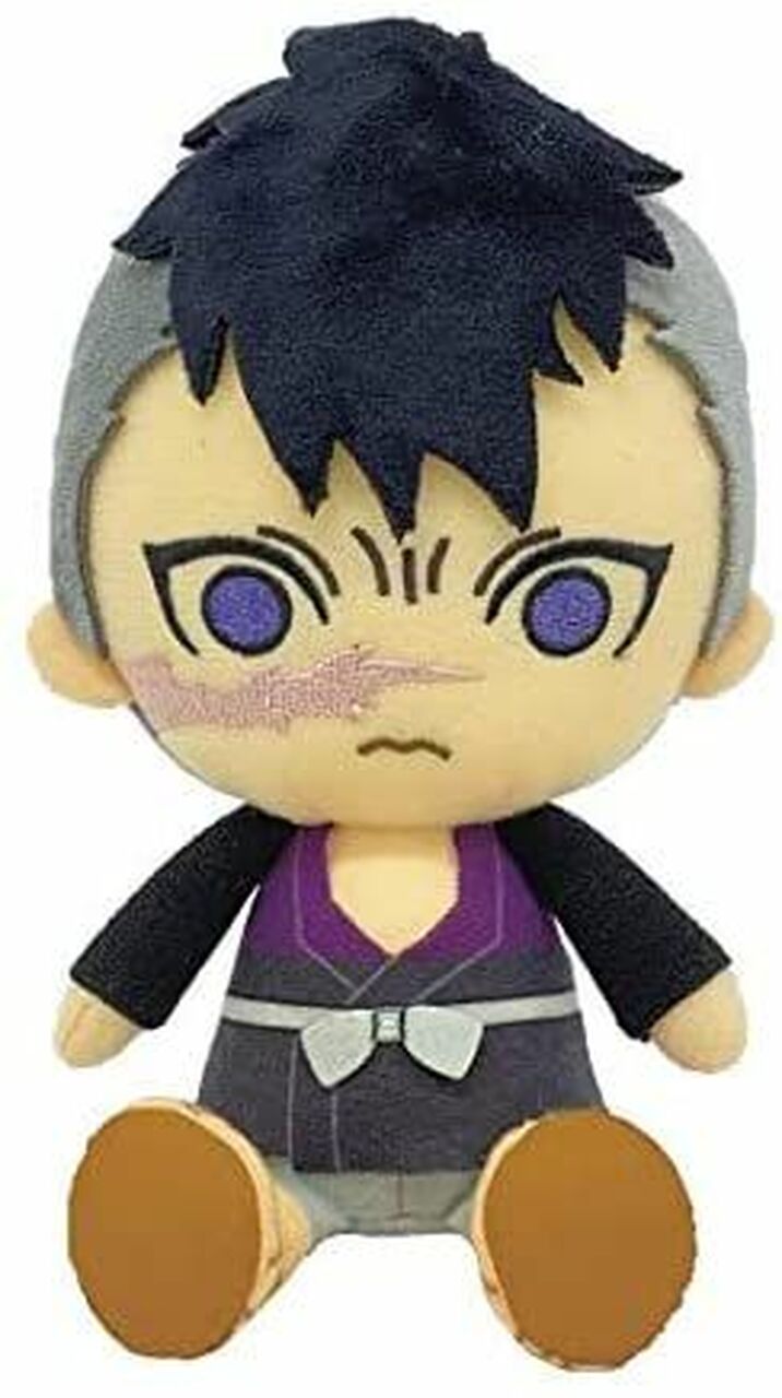 Bandai Chibi Plush Demon Slayer: Kimetsu no Yaiba Genya Shinazugawa Stuffed Toy – Cute Anime Collectible Gift for Fans, Home Decor & Cosplay Accessory