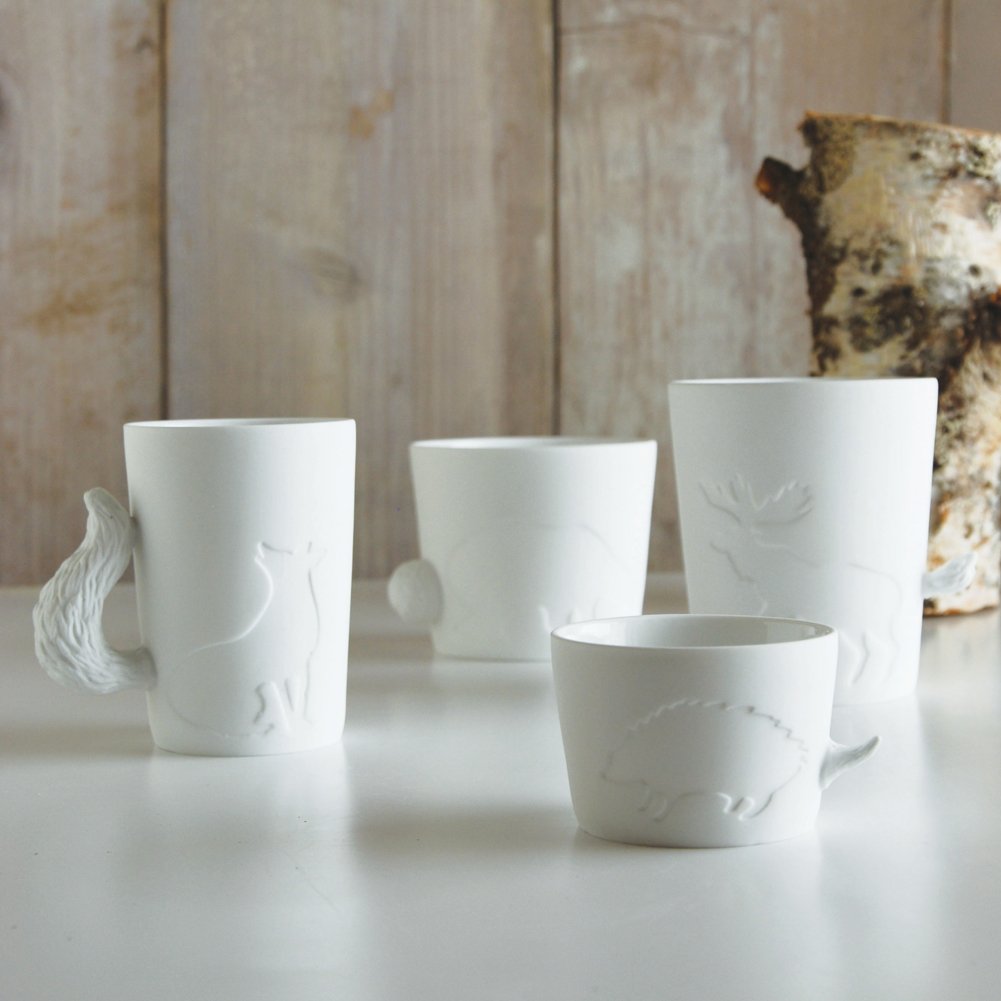 KINTO MUGTAIL Cat Mug - 12oz Ceramic Coffee Cup with Cute Cat Design, Dishwasher Safe - Perfect for Tea, Coffee & Hot Chocolate at Home or Office