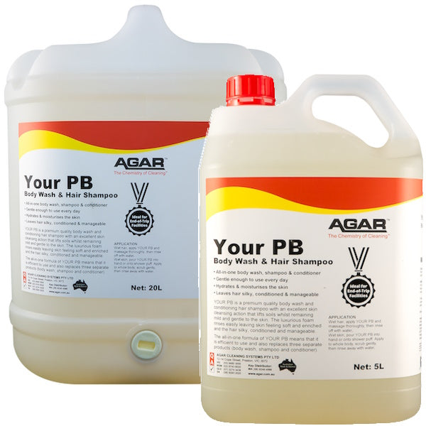 Premium PB Body Wash & Hair Shampoo Set - Moisturizing & Conditioning for All Hair Types - Perfect for Daily Shower & Spa Relaxation at Home