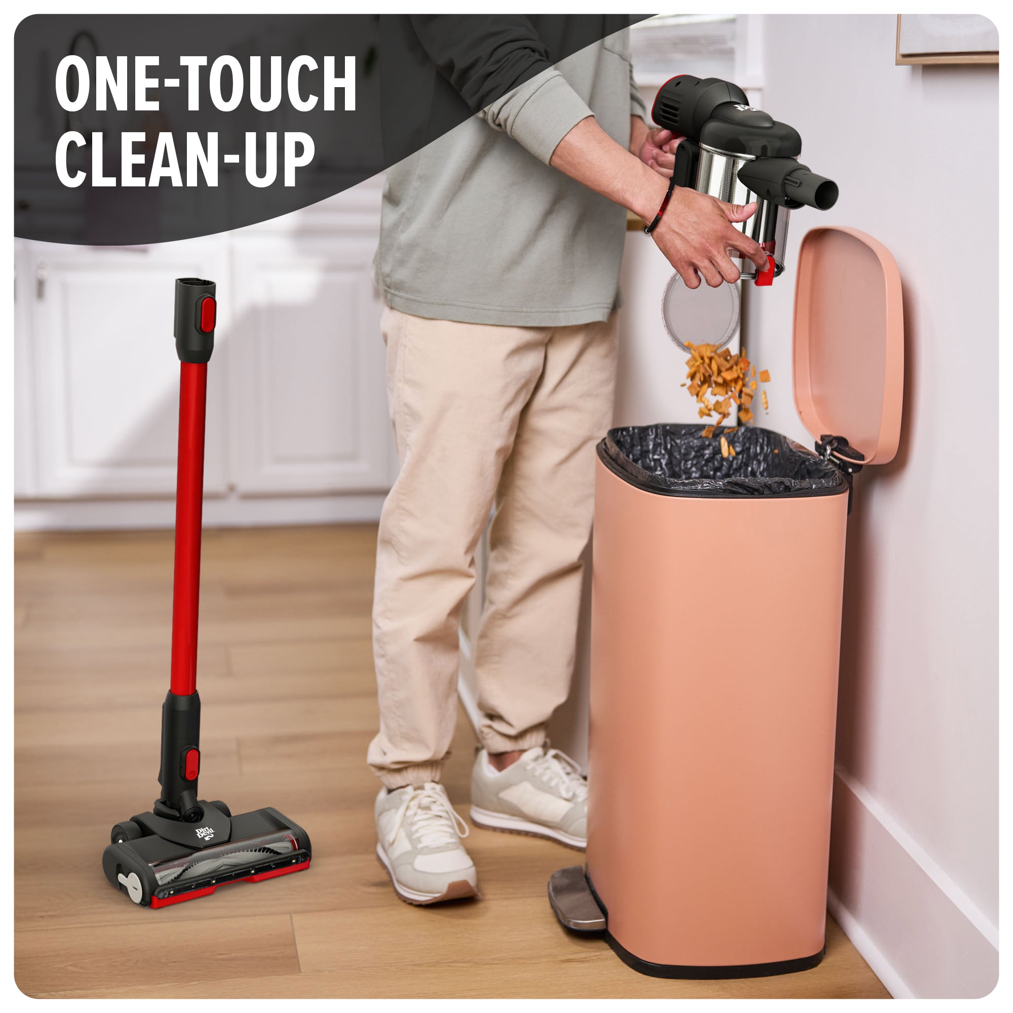 Lightweight Cordless Stick Vacuum Cleaner - Powerful Suction for Hardwood Floors & Carpets - Perfect for Pet Hair, Stairs & Quick Cleanups