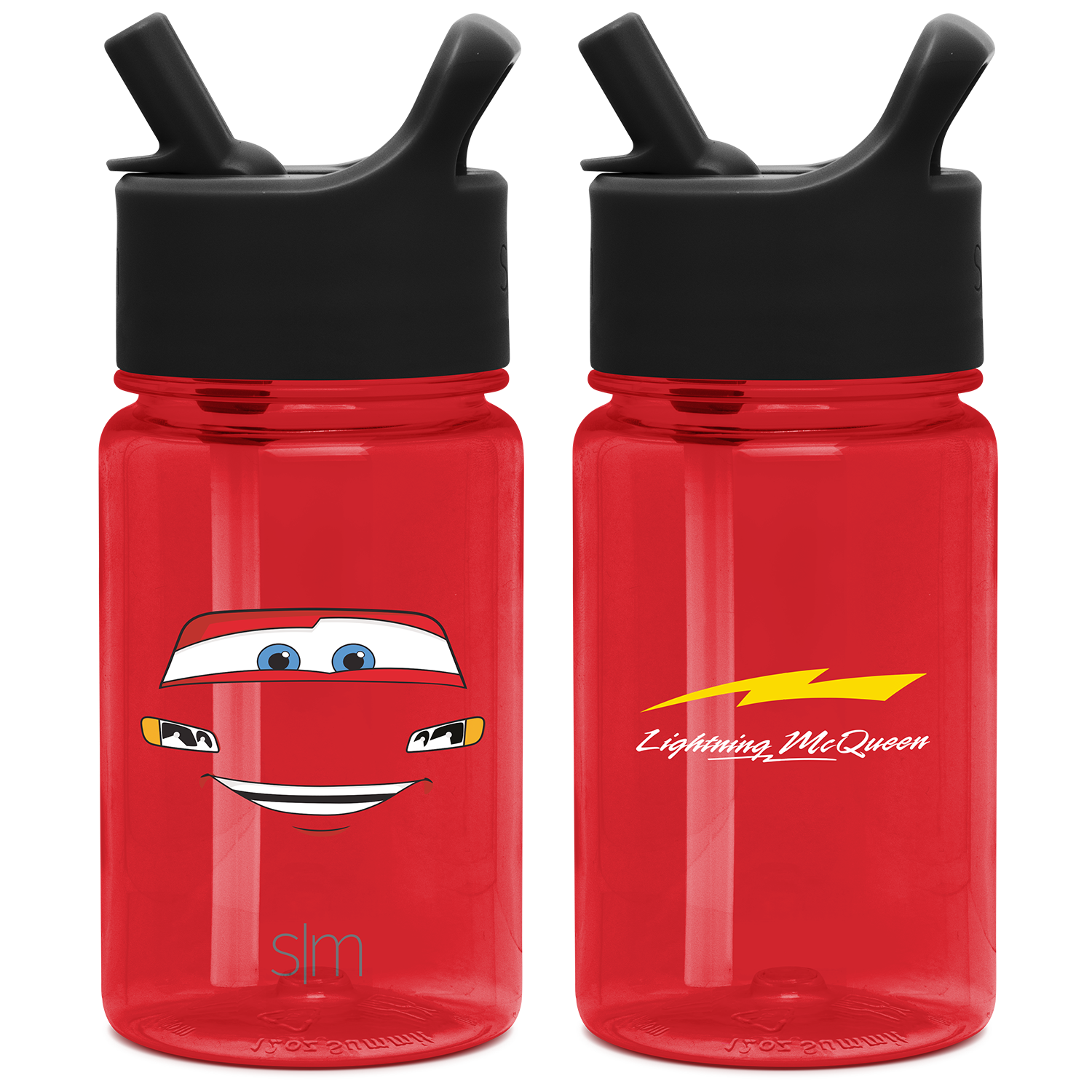 Summit Kids Plastic Water Bottle with Straw Lid - Leak Proof & BPA Free - Perfect for School, Sports & Outdoor Activities