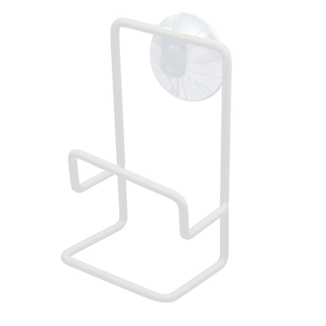 IIVVERR Kitchen Sink Caddy - Iron & PVC Suction Cup Holder for Sponges & Scrub Brushes - White - Organize Sink Accessories - Perfect for Kitchen, Bathroom & Utility Sinks