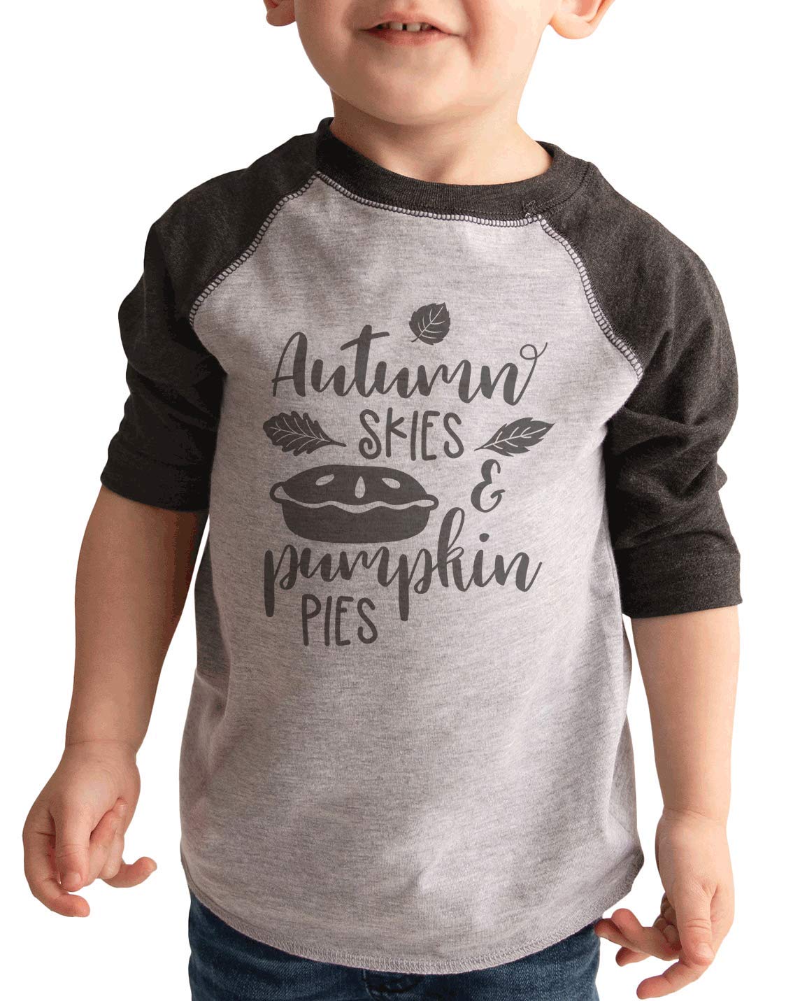 7 Ate 9 Apparel Kids Fall Pumpkin Pie Graphic T-Shirt | Cute Autumn Thanksgiving Outfit for Boys & Girls | Perfect for Family Photos, Halloween, and Seasonal Festivities