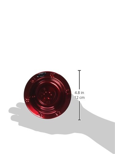 Platinum Pets SwitchIN Stainless Steel Cat and Dog Bowl - X-Small, Candy Apple Red | Non-Slip Pet Food and Water Dish for Indoor & Outdoor Use