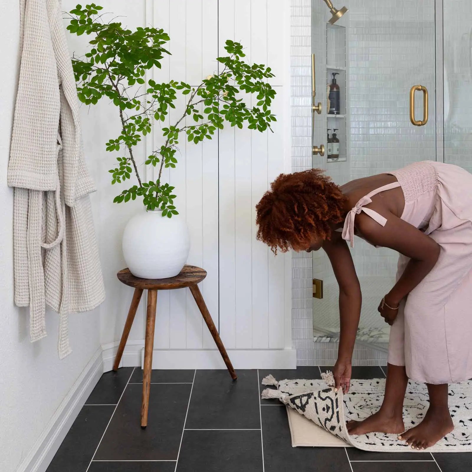 Soft and Absorbent Bath Mat - Arden Non-Slip Bathroom Rug for Safety and Comfort | Perfect for Bathroom, Shower, and Vanity Areas