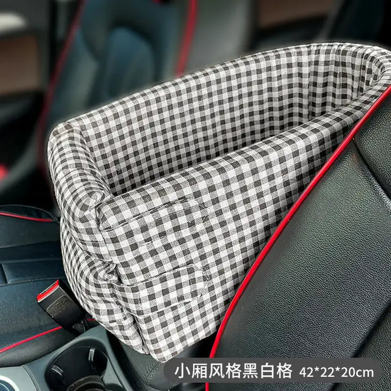 Premium Dog Car Seat Bed - Portable Pet Carrier for Small Dogs & Cats | Safe Travel Accessories for Road Trips & Vet Visits