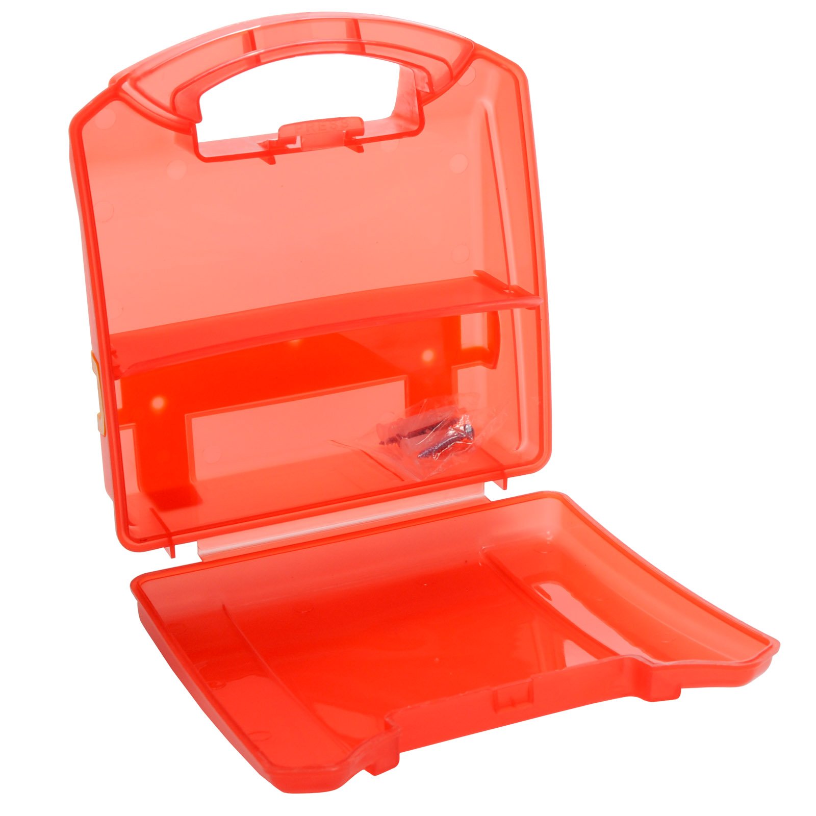 10-Person Empty Plastic First Aid Kit - Refillable Emergency Medical Supply Box for Home, Office, Car & Outdoor Safety