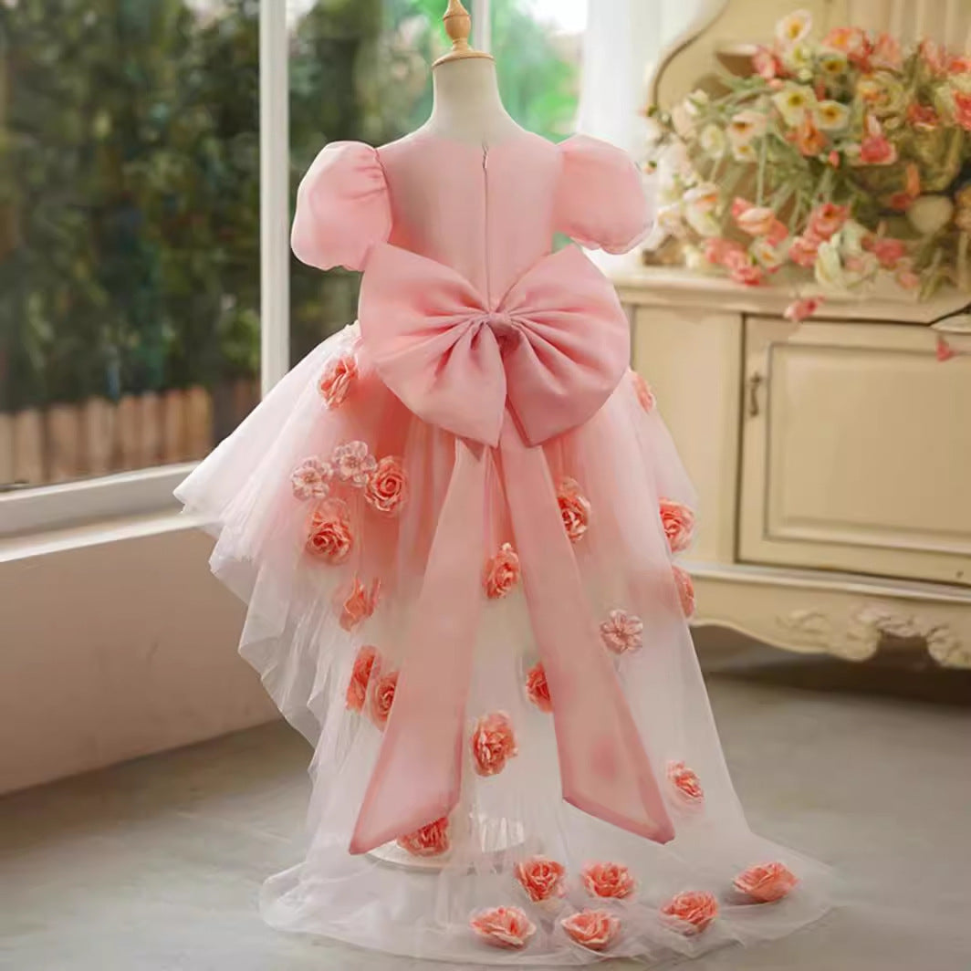 Elegant Baby Girl Flower Girl Dress for Toddler - First Birthday Party Princess Gown | Perfect for Weddings, Christenings & Special Occasions