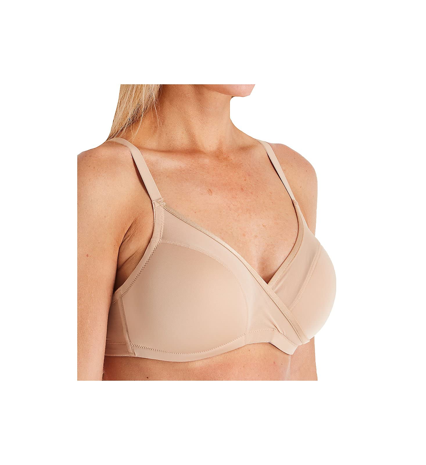 Montelle Women's 9327 Essentials Wire Free Plus Size T-Shirt Bra - Comfortable Everyday Wear for Work, Yoga & Lounge