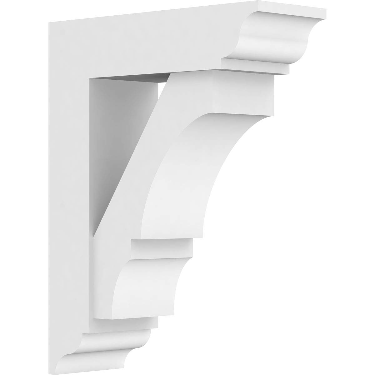 Ekena Millwork BKTP05X14X18BOA01 Standard Balboa Architectural Grade PVC Brackets - 5