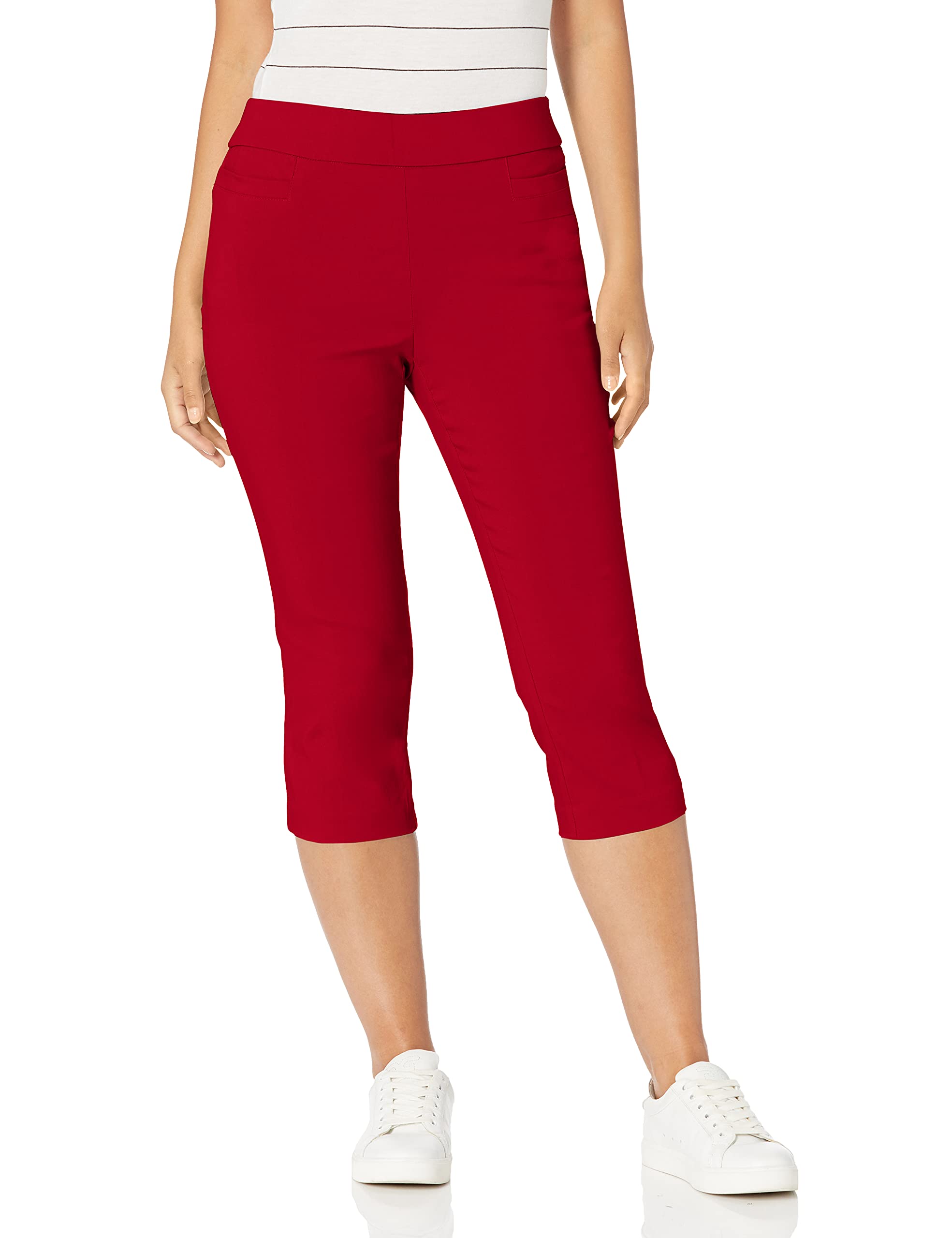 Briggs New York Women's Capri Pants with Pockets - Comfortable for Yoga & Travel