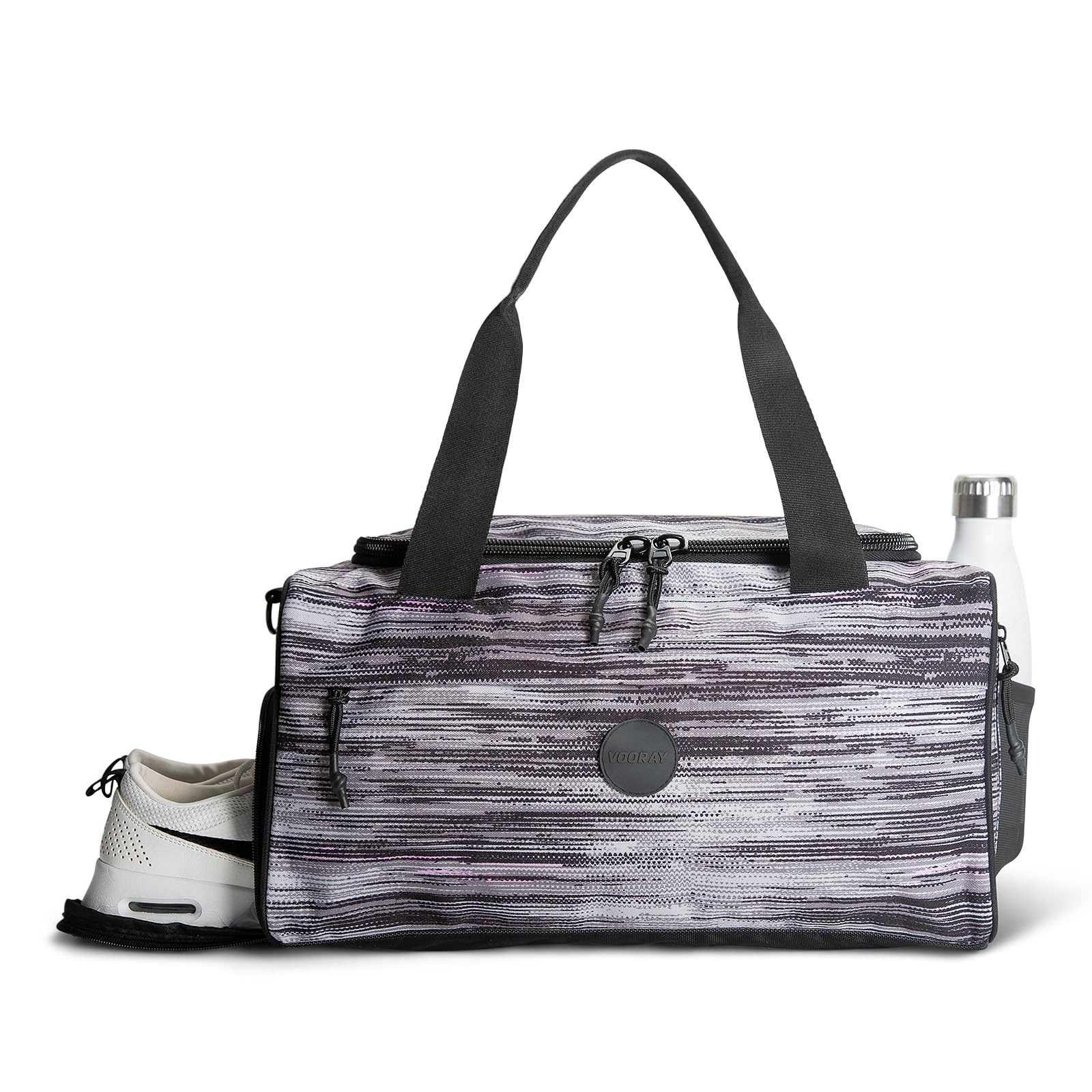 Vooray 22L Boost Duffel Bag - Lightweight Small Travel & Gym Bag for Women & Men with Shoe Compartment | Perfect as Weekender Bag for Football, Overnight Trips, Workouts & Hospital Visits | Durable Sports Duffel for Travel, Fitness & Daily Use