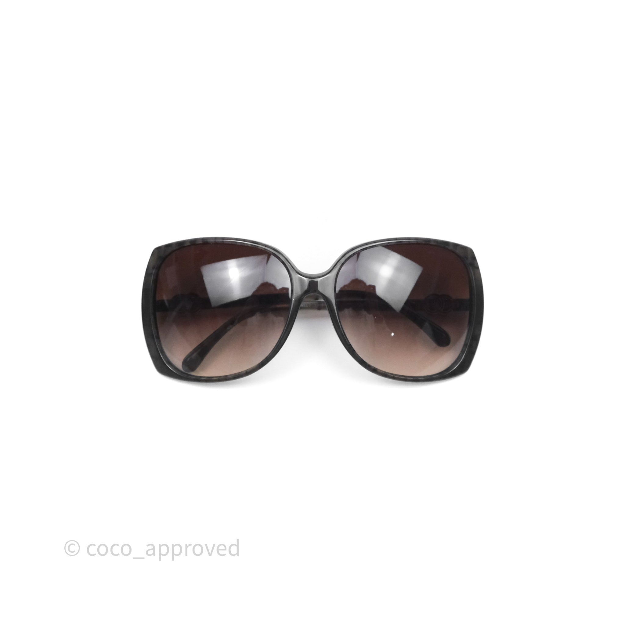 Chanel 5216 Square Oversized Frame CC Logo Sunglasses in Brown - Luxury Fashion Accessory for Women, Perfect for Beach, Travel & Summer Outfits