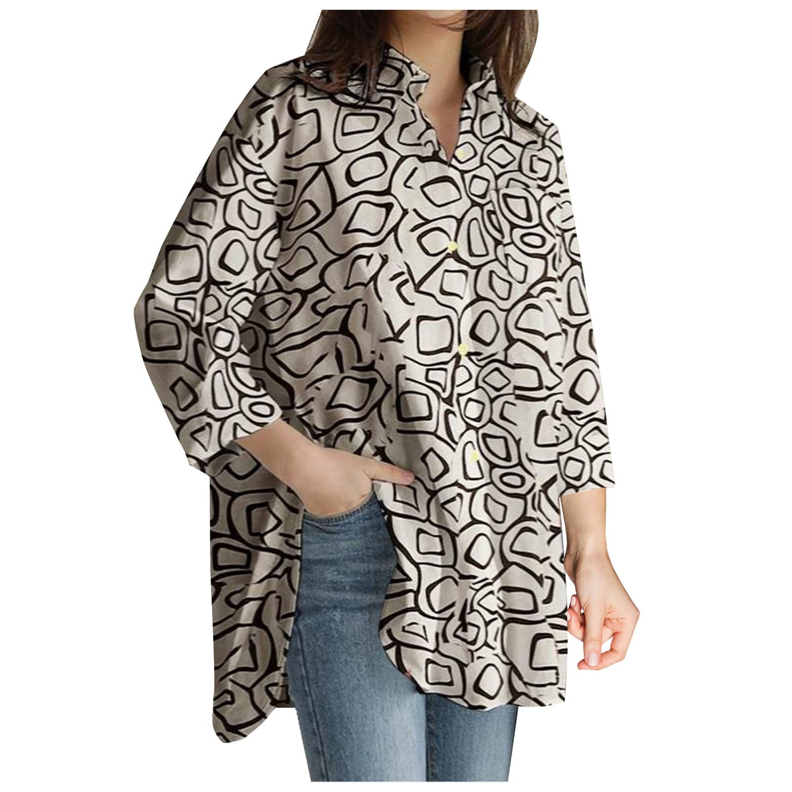 Women's Business Casual Tops - Professional Long Sleeve Pleated V-Neck Blouses for Office Work & Business Meetings | Perfect for Corporate Wear & Formal Occasions
