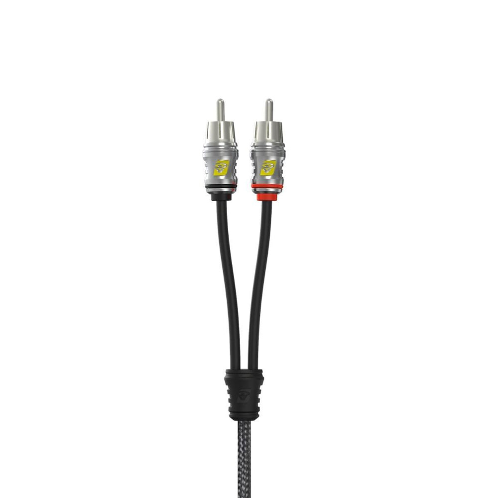 Cerwin Vega RS66 STROKER 6-Channel 6ft Car Audio RCA Cable with Dual Twisted & Molded Ends - Perfect for Car Stereo Systems, Amplifiers & Subwoofers