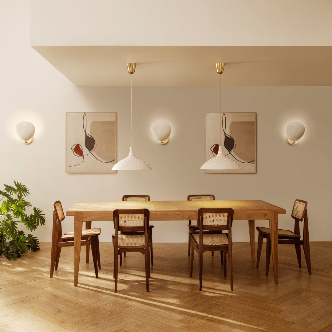 French Cane Dining Chair - Elegant C-Shaped Design for Kitchen, Dining Room & Patio - Comfortable & Stylish Seating Solution