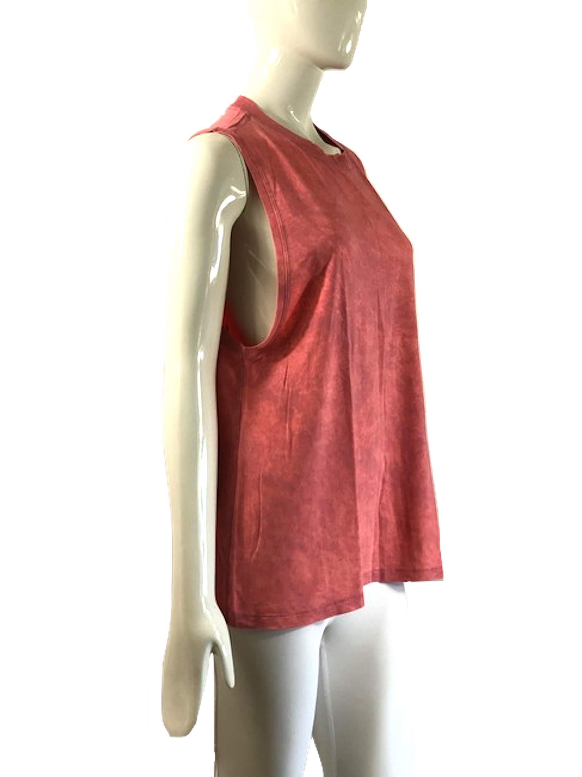 Lululemon All Yours Boyfriend Tank Top for Women - Cloudy Wash Cherry Tint (Size 4) | Soft Stretch Workout Shirt for Yoga, Running & Gym