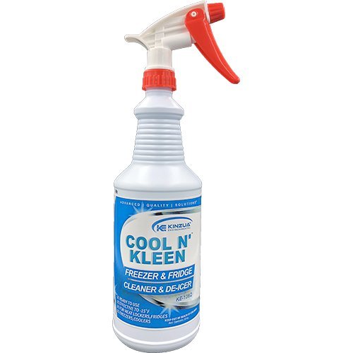 Cool n' Kleen: High Strength Freezer & Refrigerator Cleaner - Case of 12 (32 oz) Bottles with 2 Spray Triggers | Deep Cleaning for Kitchen Appliances, Stain Removal & Odor Elimination