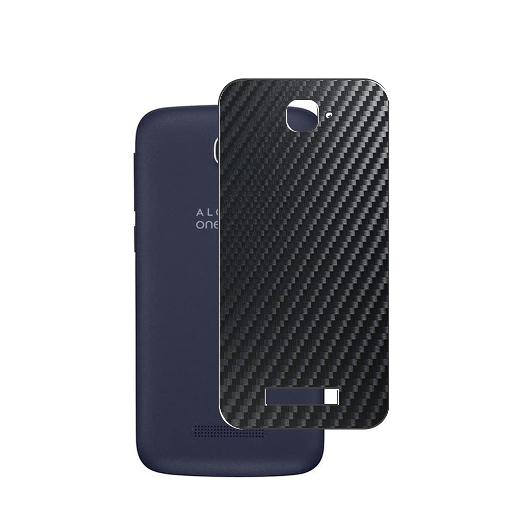 2 Pack ALCATEL One Touch Pop Icon Back Screen Protector Film - Carbon Black TPU Guard Cover (Not Tempered Glass) | Scratch Protection for Phone Back Cover | Perfect for Outdoor Activities & Daily Use