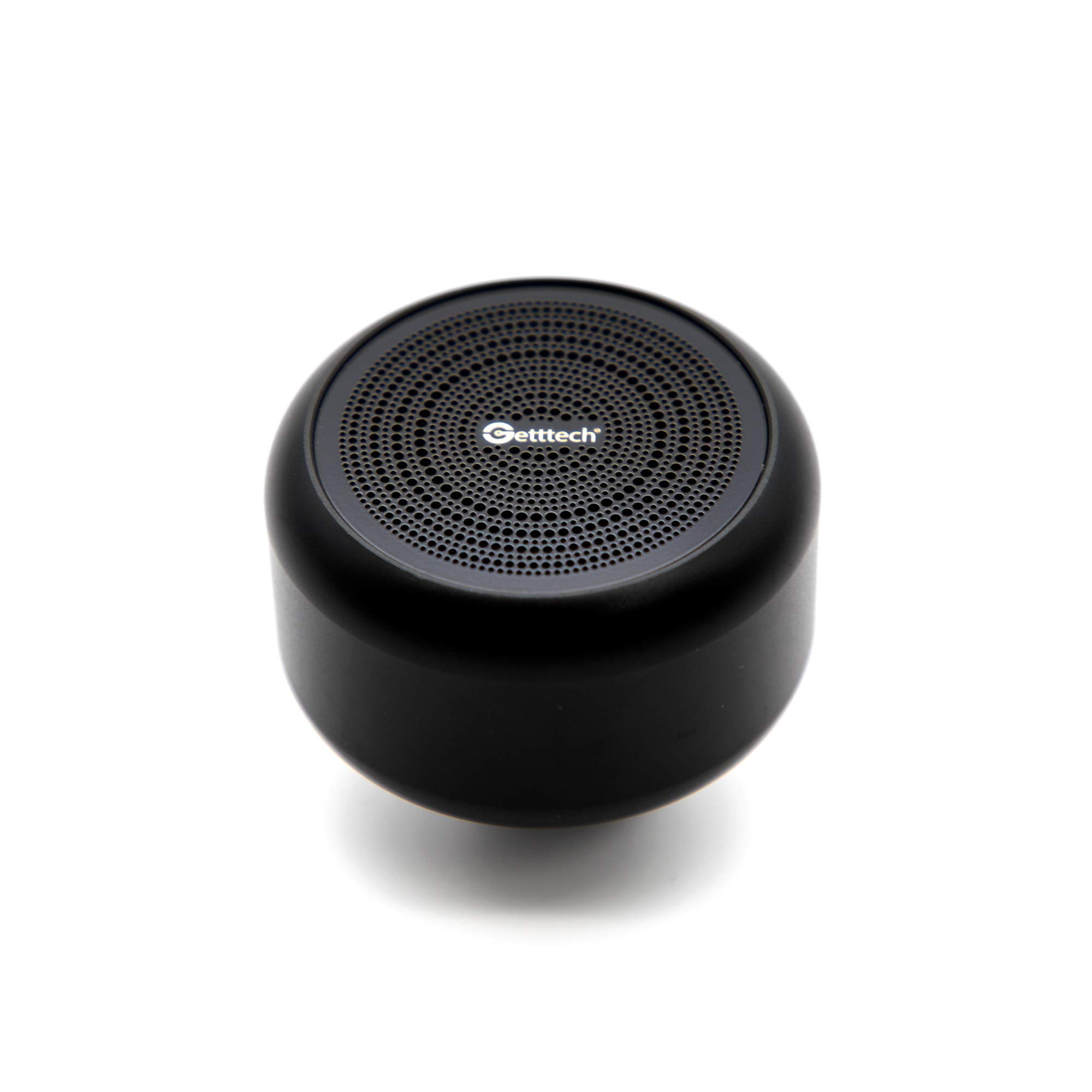 GETTTECH Mini Portable Bluetooth Speaker with Wireless 5.0 Technology, Hands-Free Calling, Compact Design (Black) - Perfect for Travel, Outdoor Adventures & Home Use