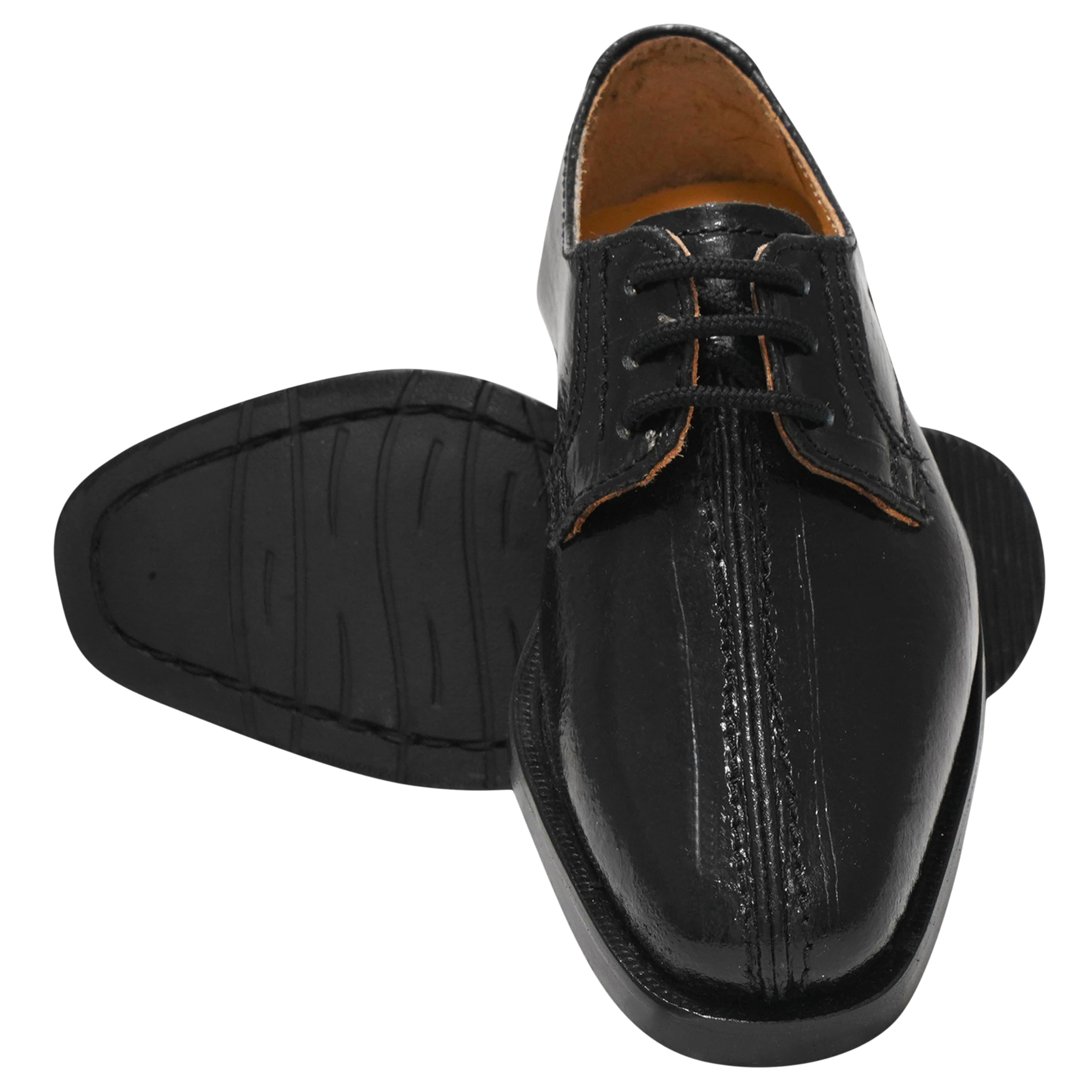 LIBERTYZENO Boys Animal Print Genuine Leather Oxford Dress Shoes - Toddler Lace-Up Formal Shoes for Kids | Perfect for Easter Gifts, School Events & Special Occasions