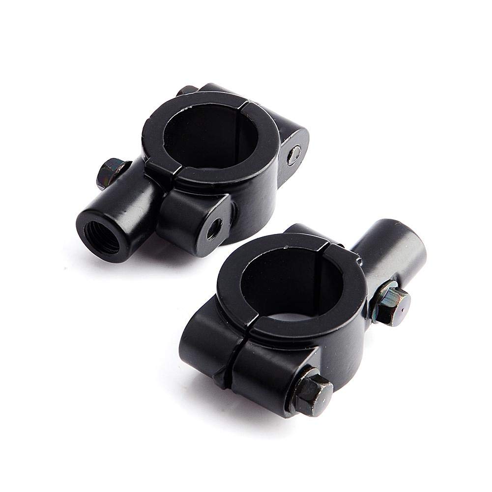 Universal Motorcycle Mirror Mount Clamps 10mm 7/8