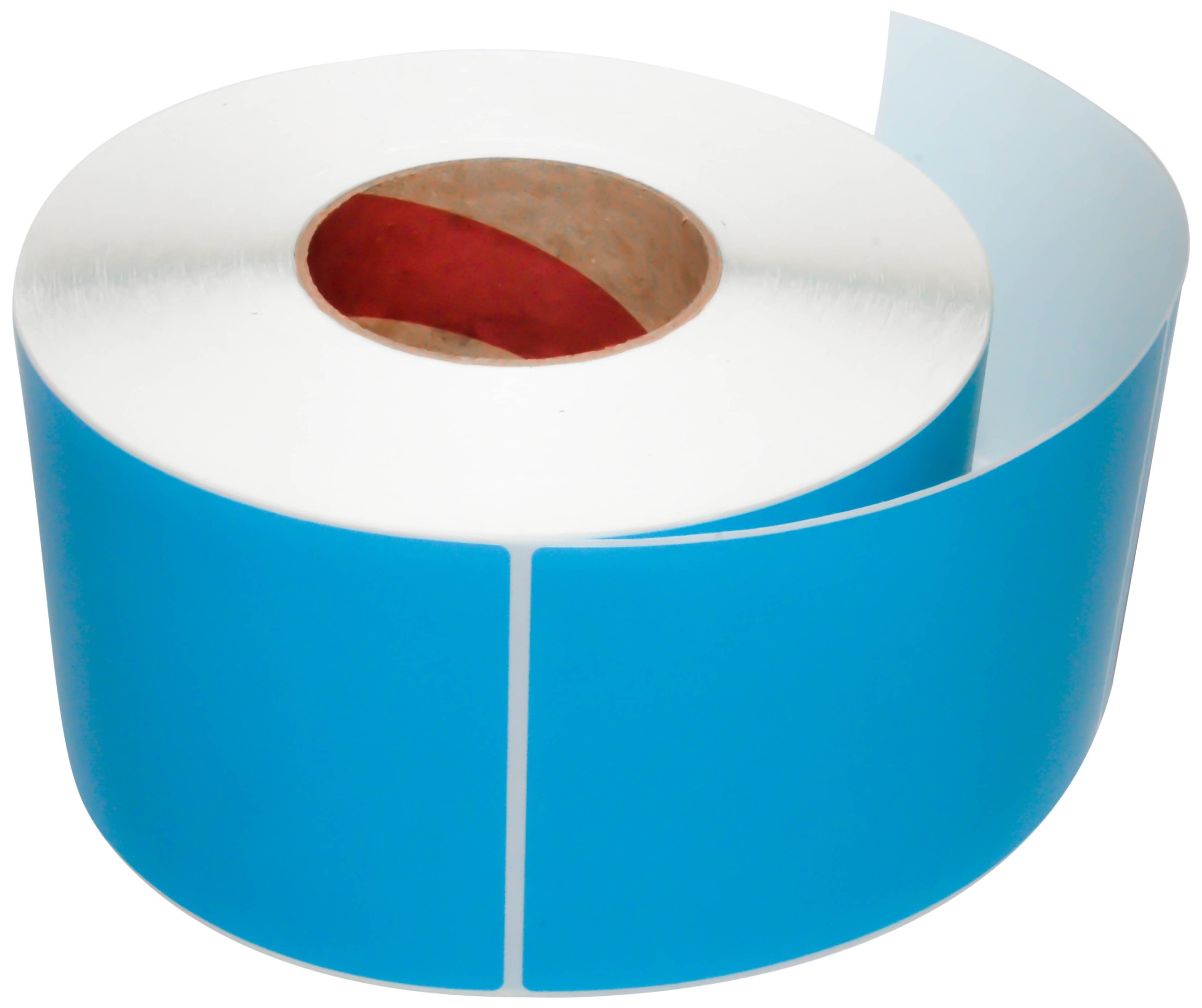 Compulabel 640102 Thermal Transfer Shipping Labels - 4x6 Inch, Blue, Permanent Adhesive, Perforated, 1000 Labels/Roll (4 Rolls) - Ideal for USPS, UPS, FedEx & E-commerce Shipping