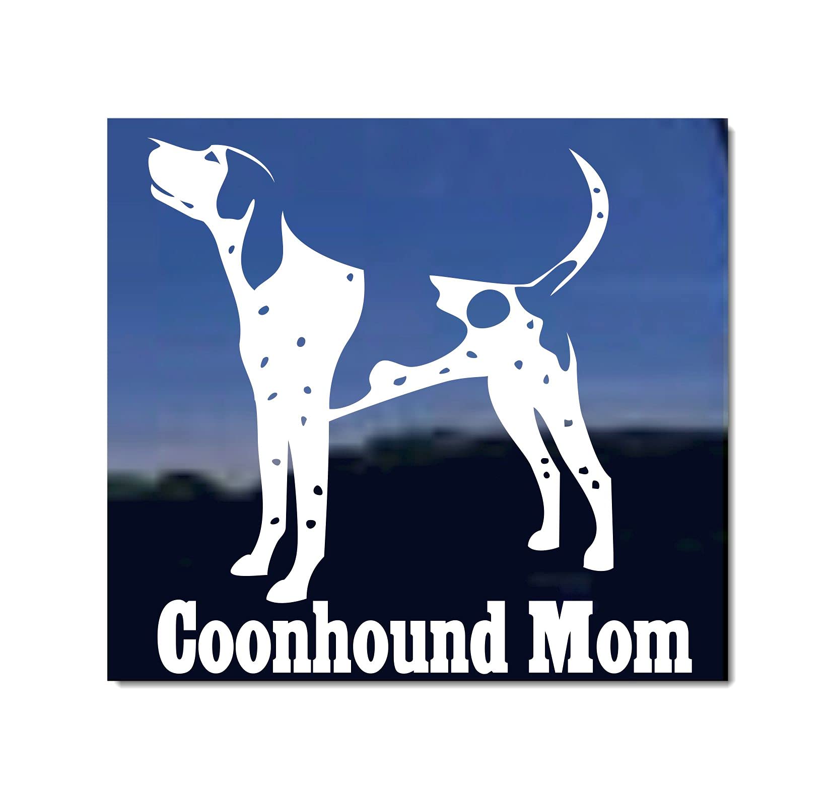 Bluetick Coonhound Vinyl Decal - Waterproof Dog Sticker for Car, Truck, Laptop, Tablet | Perfect for Pet Lovers & Coonhound Enthusiasts | Great Gift for Dog Owners