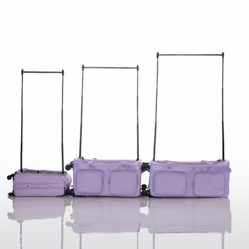 Large Collapsible Dance Bag for Women & Men - Multi-Purpose Storage for Dance, Skating, Cheerleading, Pageantry & Travel - Foldable Gym Duffel with Shoulder Strap - Perfect for Dance Classes, Competitions & Gym Workouts - Lavender