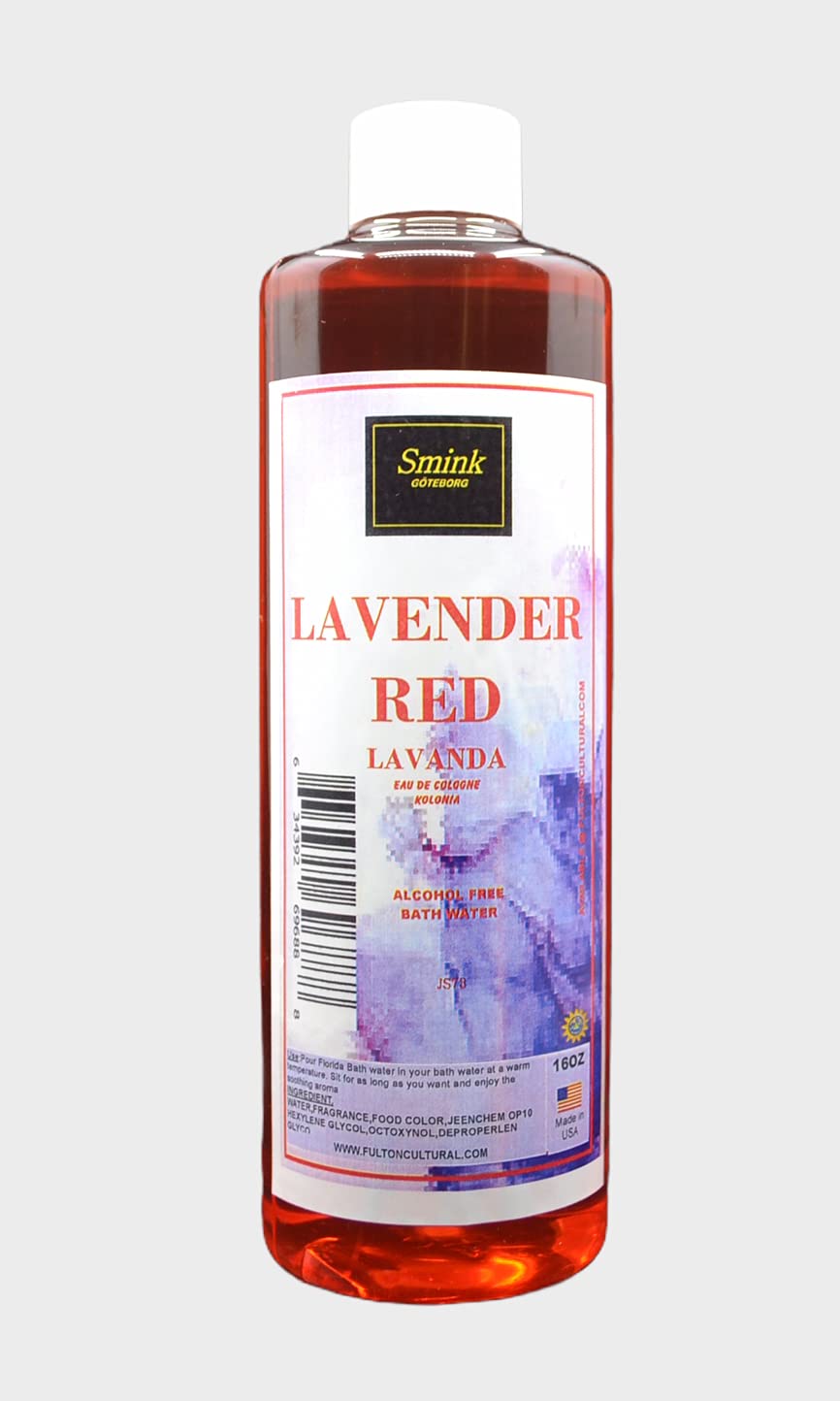 Red Lavender Bath Water (8 oz) - Relaxing Aromatherapy Soak for Stress Relief & Skin Hydration | Perfect for Spa Nights, Self-Care Rituals & Gift Sets