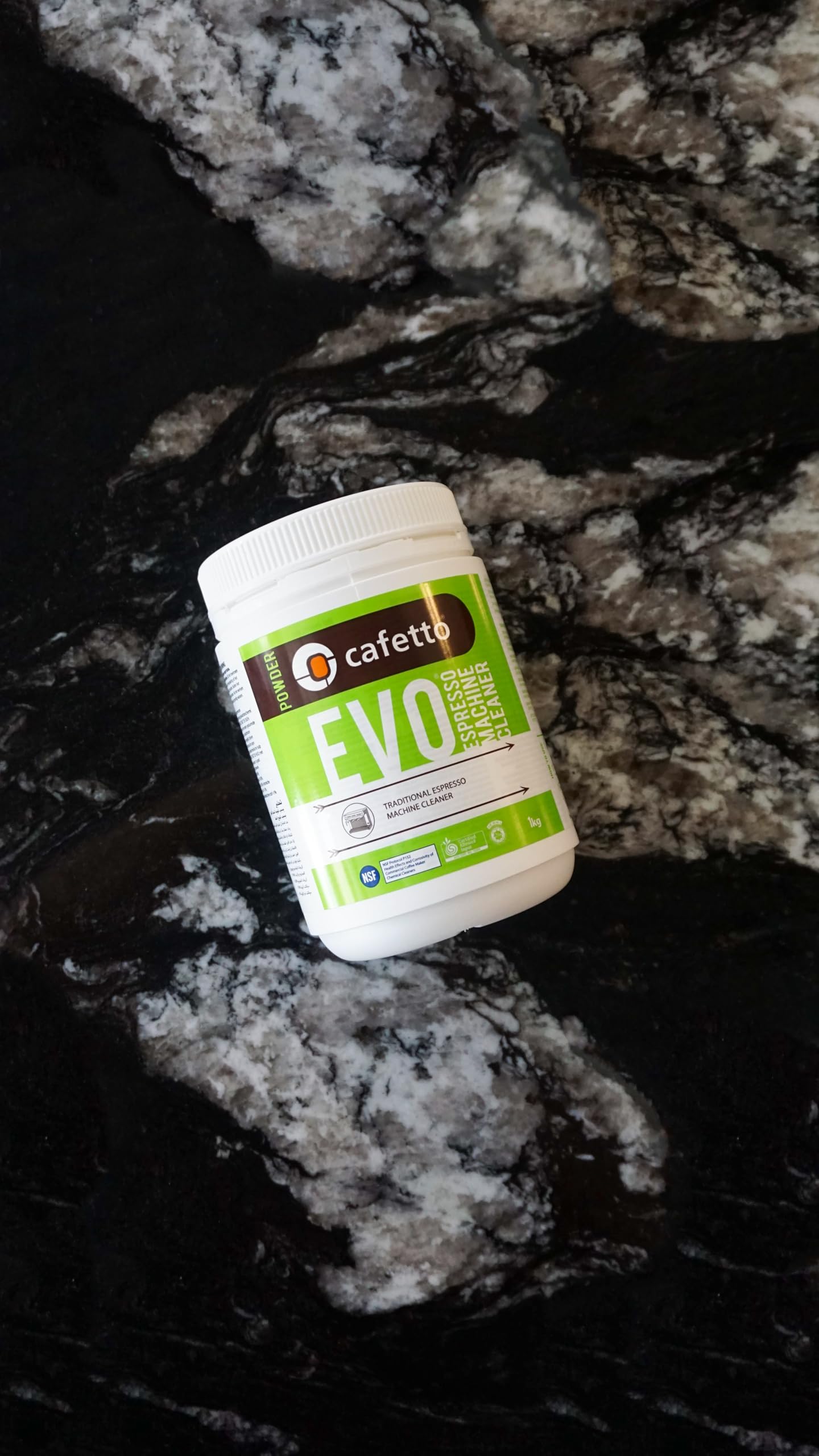 Organic Espresso Machine Cleaner Powder - Evo 500g | Eco-Friendly Coffee Maker Descaler for Home & Commercial Use | Perfect for Keurig, Nespresso & Drip Coffee Machines