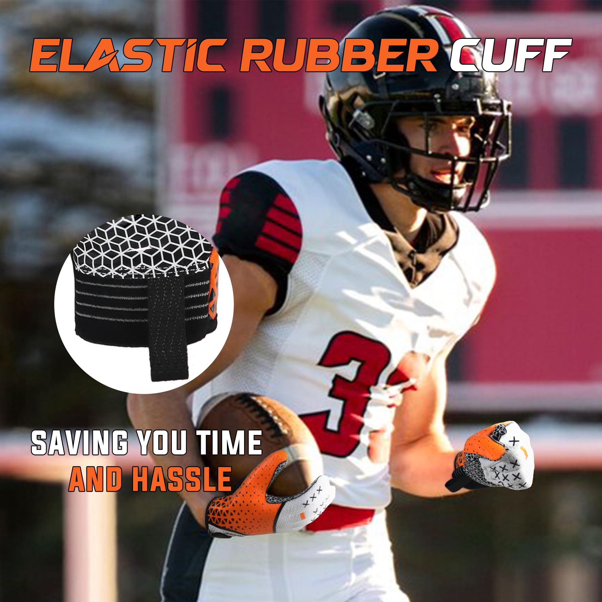 **Best Sticky Football Gloves for Men & Youth - Wide Receiver Gloves with Superior Grip - Perfect for Training, Games & Gifts**    *(Use Cases: Ideal for football practice, competitive games, and as a thoughtful gift for players and fans.)*