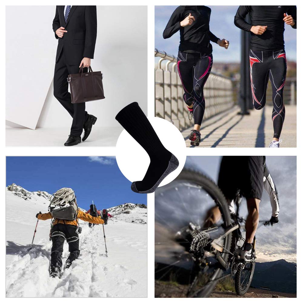 EnerWear 10-Pack Unisex Moisture-Wicking Cotton Crew Socks for Men & Women - Perfect for Running, Hiking & Everyday Comfort