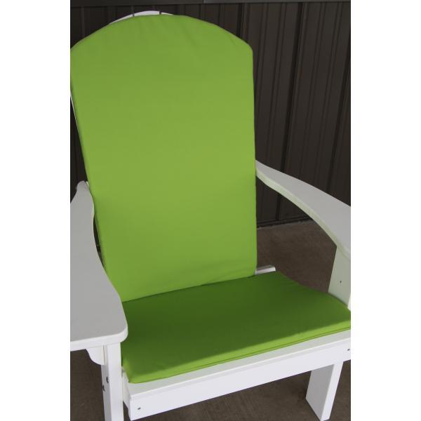 Premium Full Adirondack Chair Cushion Set - Waterproof Outdoor Patio Furniture Cushions with Ties - Comfortable Seat & Back Cushions for Garden, Deck, Poolside Relaxation