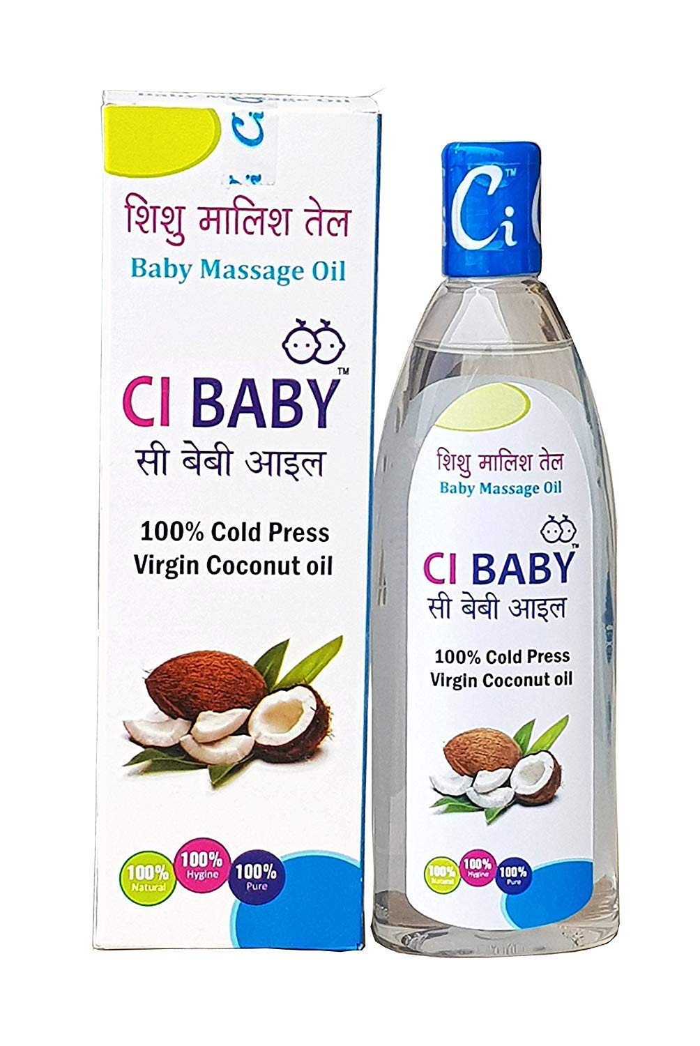 **Organic Baby Massage Oil for Newborns & Infants - 200ml (Pack of 2) - Hypoallergenic & Gentle for Sensitive Skin - Perfect for Relaxation & Bonding Time**