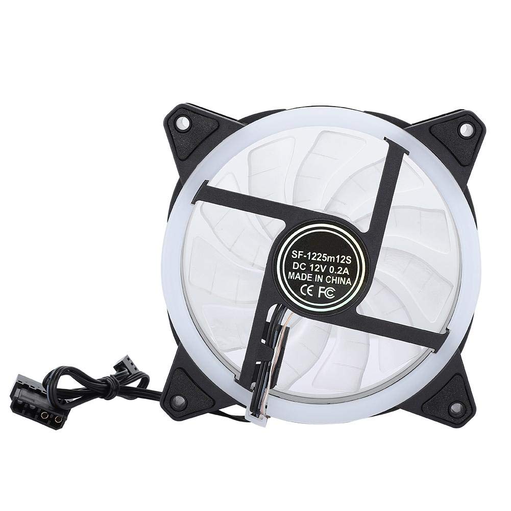 RGB PC Cooling Fan - Silent High-Speed Desktop Computer Case Fans with Colorful LED Lights & Heat Dissipation Kit | Perfect for Gaming Rigs, Workstations & Custom PC Builds