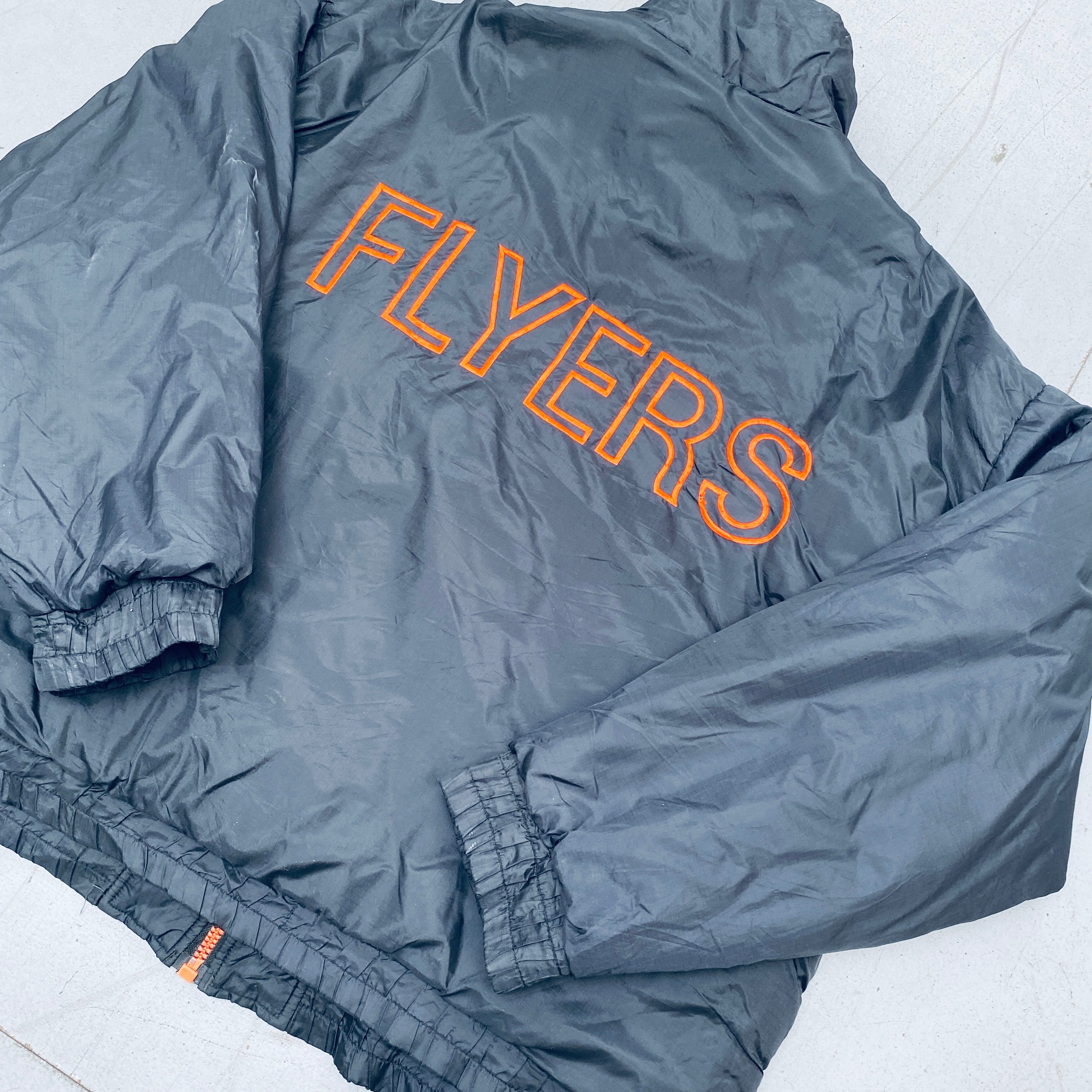 Philadelphia Flyers 1990s Reversible Full-Zip Hockey Jacket - Vintage NHL Fan Gear, XL/XXL - Perfect for Game Day & Retro Sports Fashion
