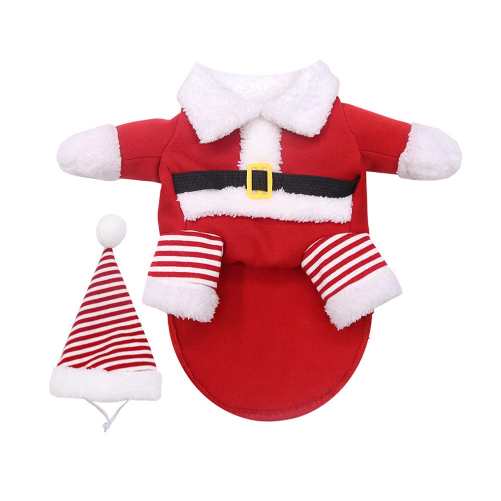 Christmas Dog Clothes for Medium to Large Dogs - Cute Santa Costume with Warm Outfit for Pets | Perfect for Holiday Photos & Festive Celebrations