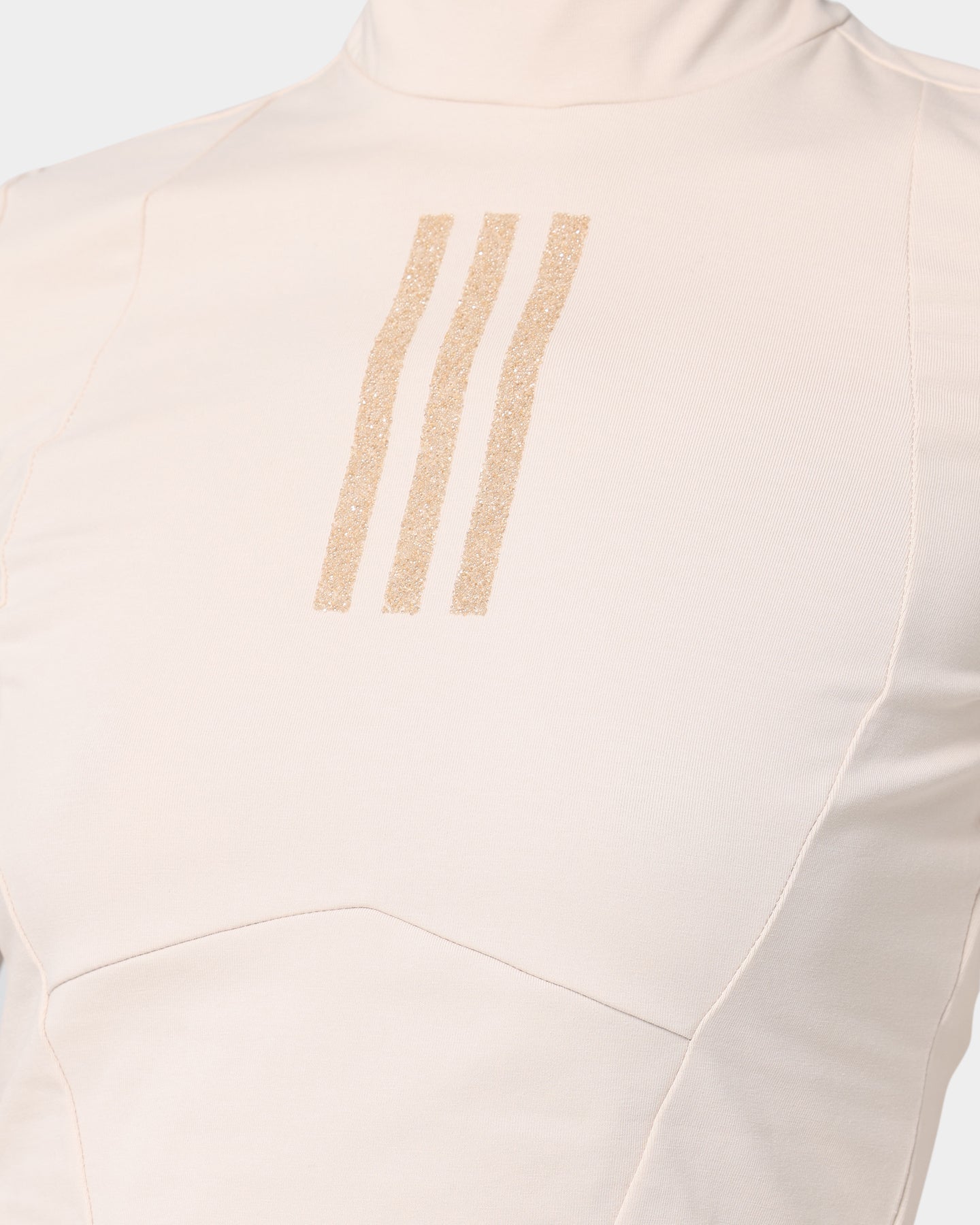 Adidas Women's Swarovski Crystal Embellished Long Sleeve T-Shirt in Halo Ivory - Perfect for Casual Wear, Workout & Fashion Outfits