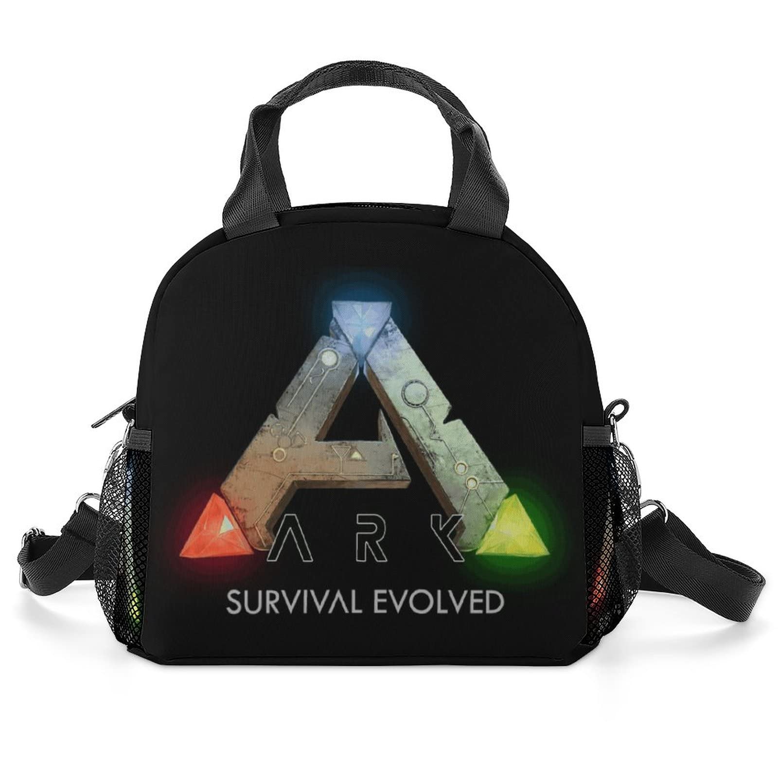 ARK Survival Evolved Anime Insulated Lunch Box Bag with Adjustable Strap - Portable Thermal Lunch Tote for Work, School, Picnic & Bento Box - Perfect for Gamers, Office Workers & Outdoor Activities